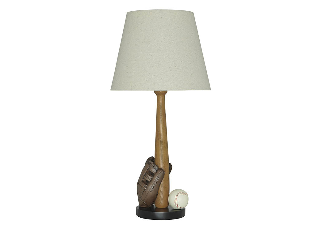 Avidan Brown/Cream Poly Table Lamp,ABF Signature Design by Ashley