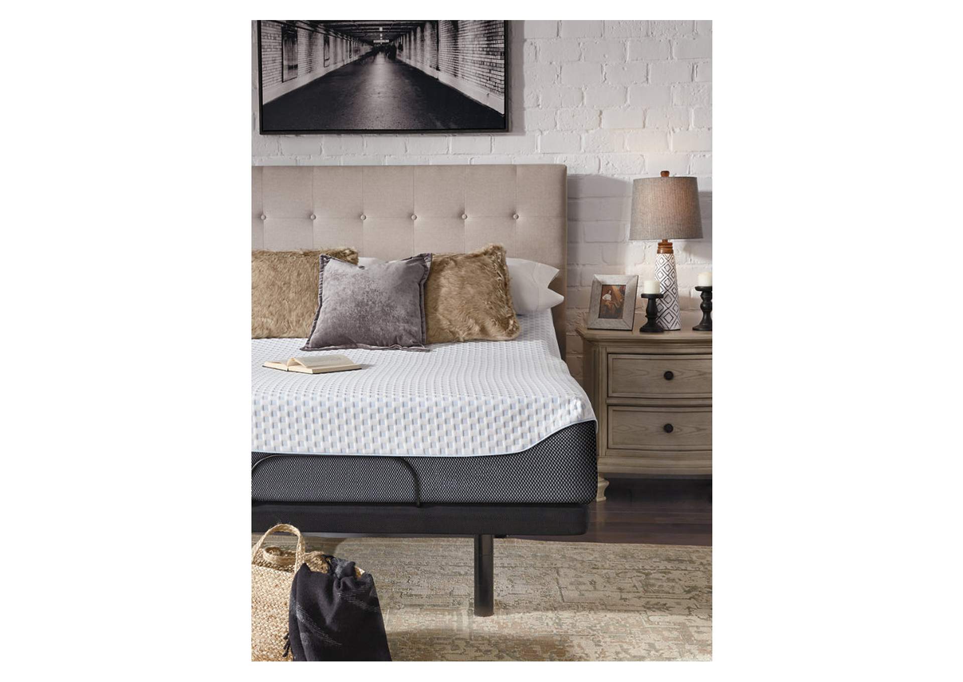 12 Inch Chime Elite Queen Adjustable Base with Foundation,Sierra Sleep by Ashley
