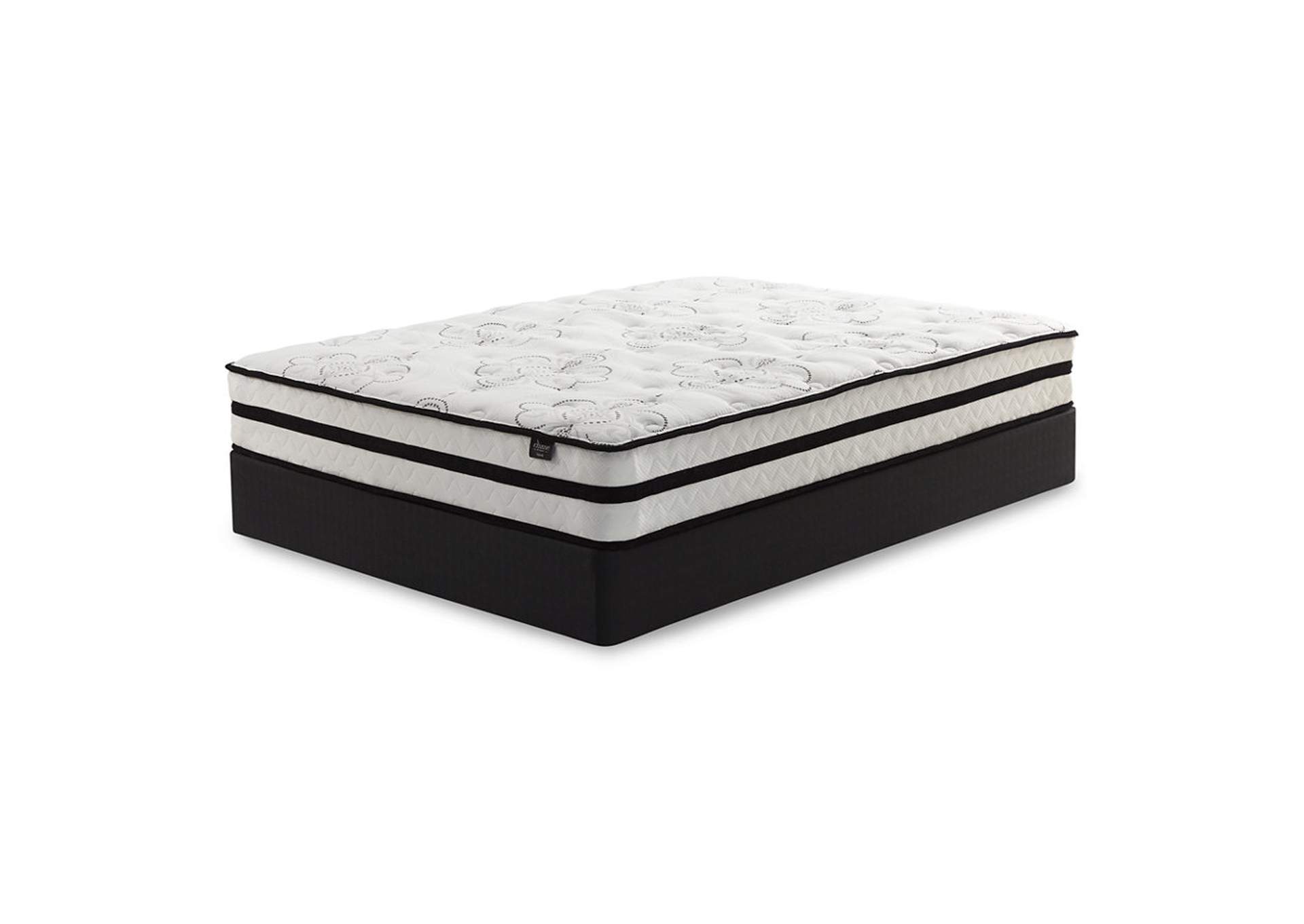 Chime 10 Inch Hybrid 10 Inch Queen Mattress and Pillow,Sierra Sleep by Ashley