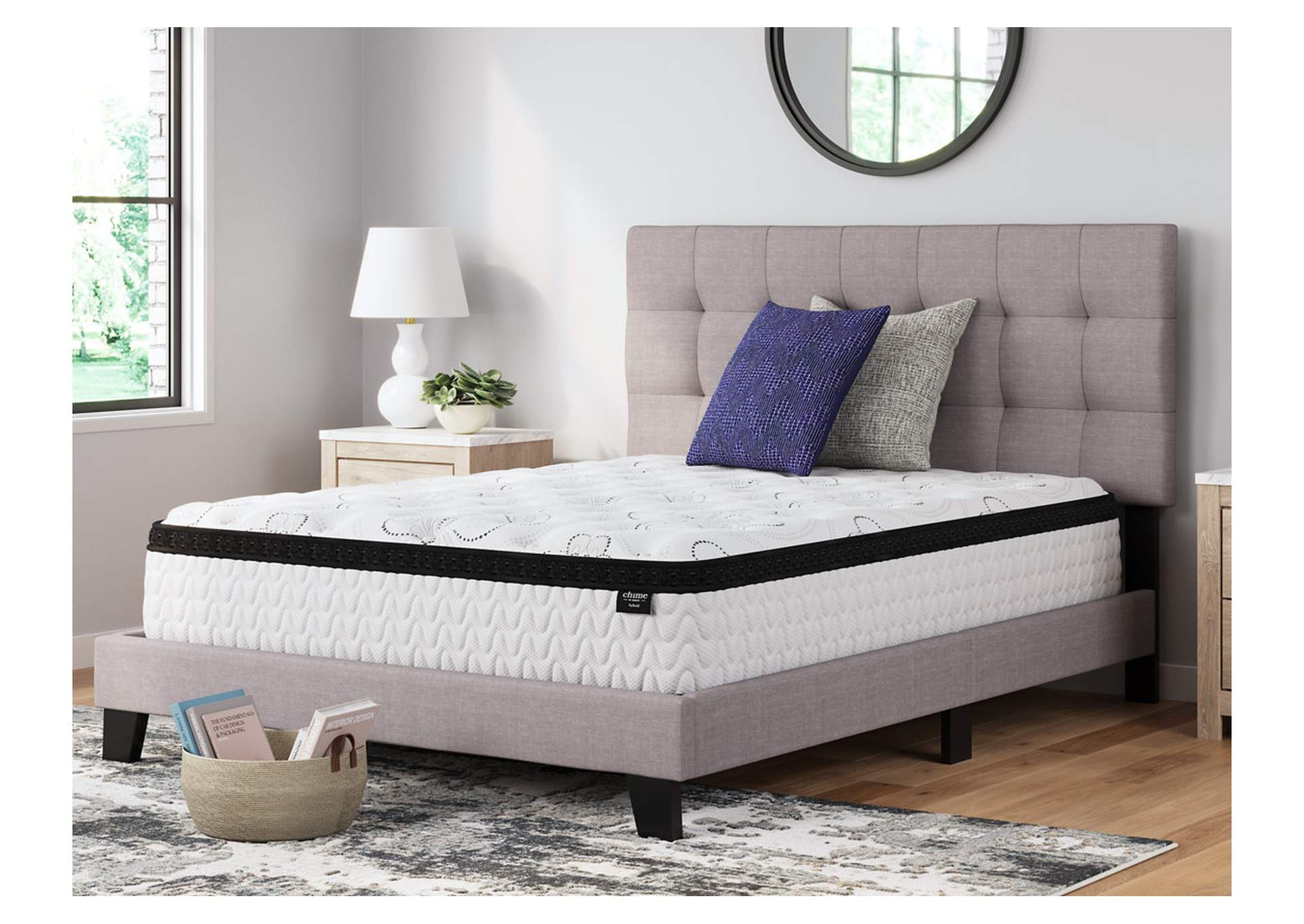 Chime 12 Inch Hybrid Queen Mattress in a Box,Sierra Sleep by Ashley