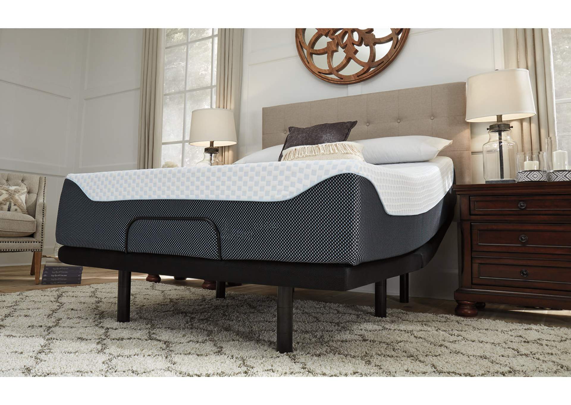 14 Inch Chime Elite Mattress with Adjustable Base,Sierra Sleep by Ashley