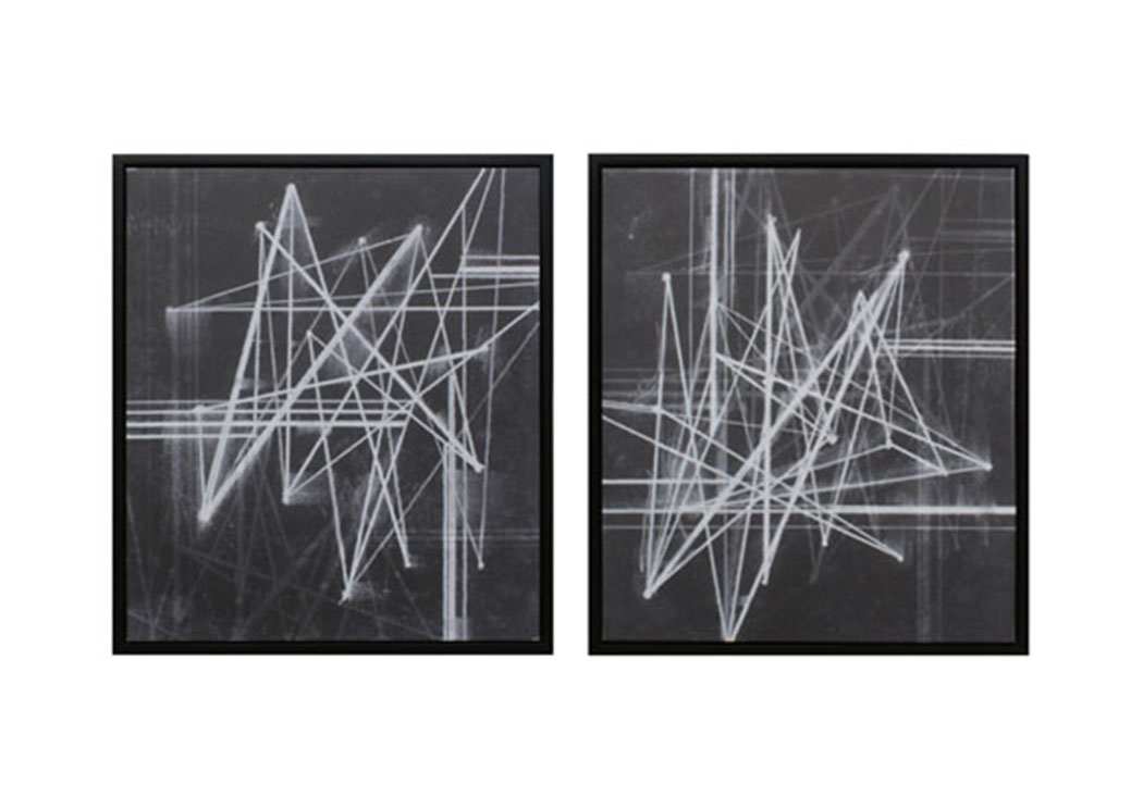 Duena Black/White Wall Art Set,ABF Signature Design by Ashley