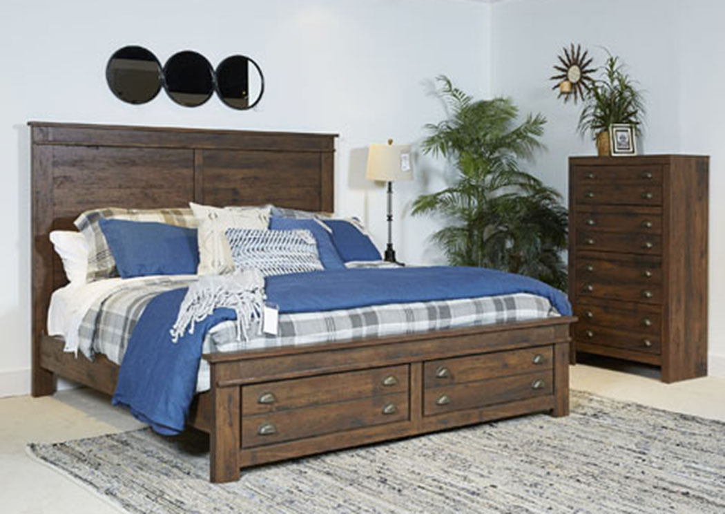 Hammerstead Brown Queen Platform Storage Bed,ABF Signature Design by Ashley