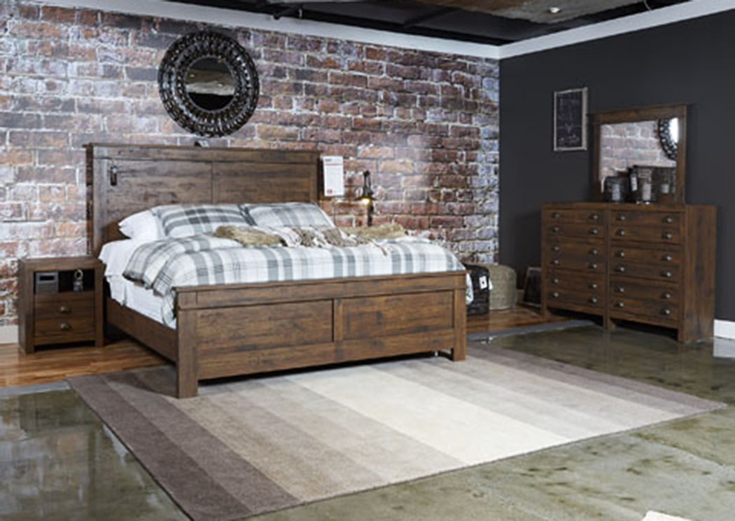 Hammerstead Brown Queen Panel Bed,ABF Signature Design by Ashley