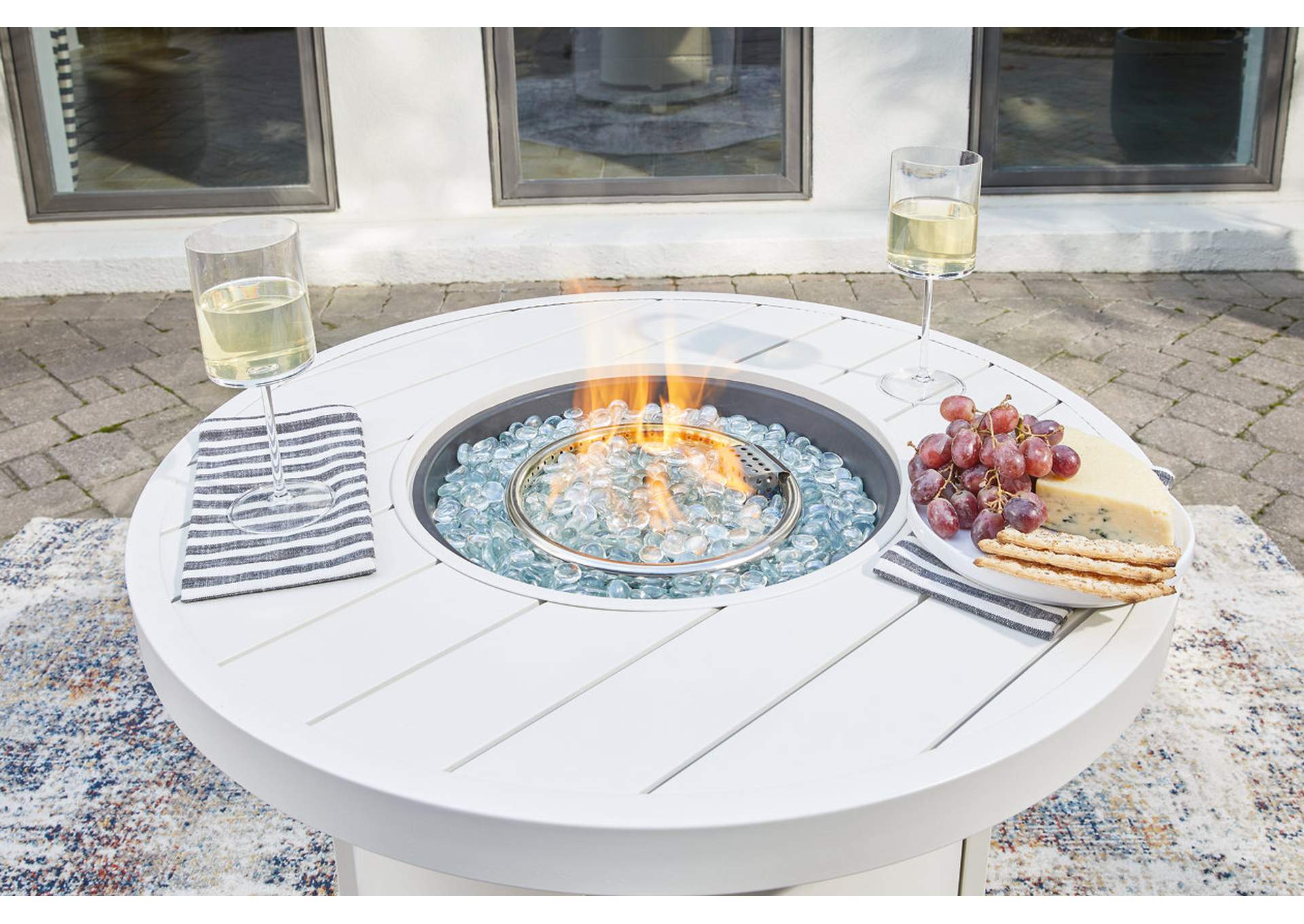 Sundown Treasure Fire Pit Table,Outdoor By Ashley