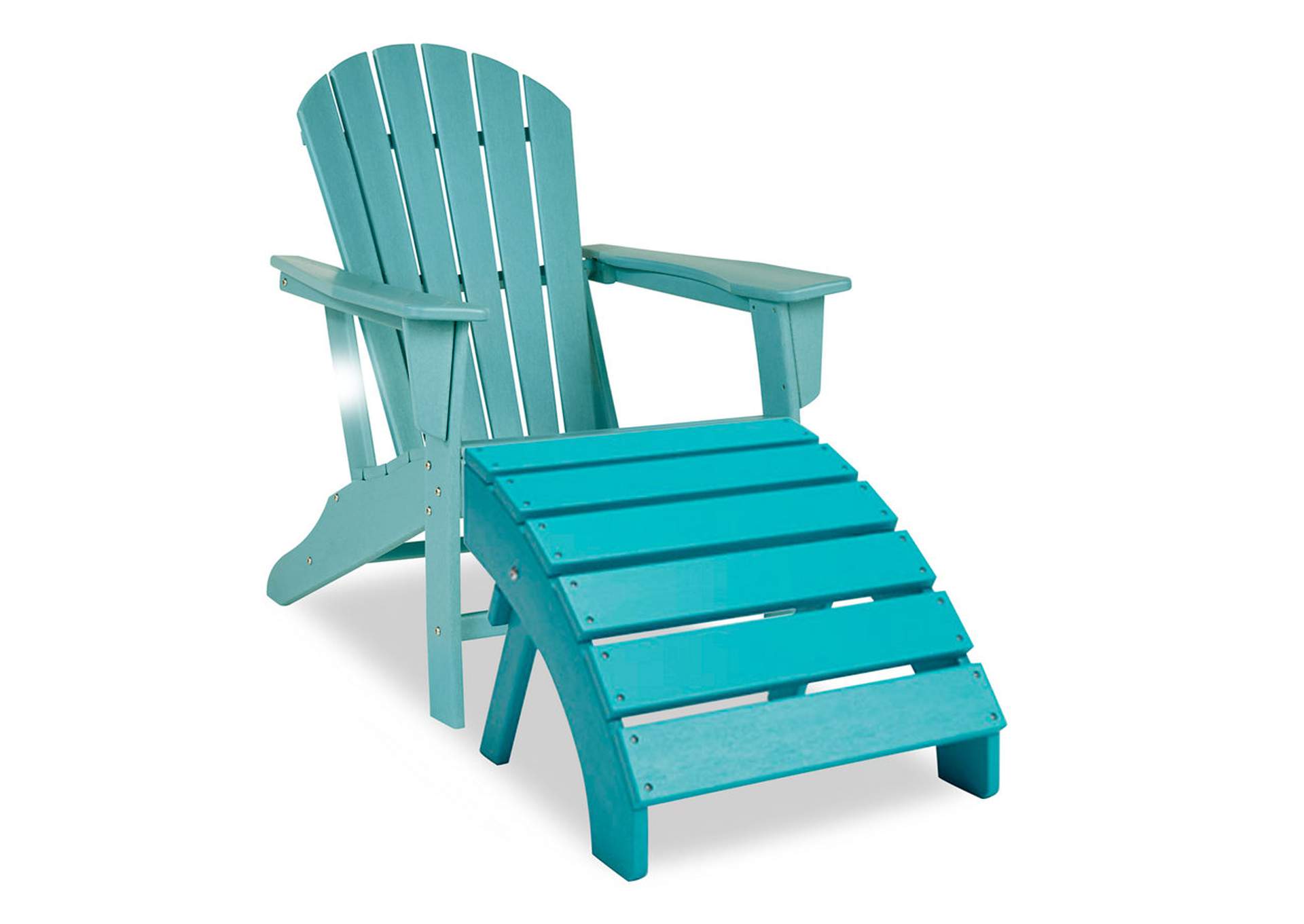Sundown Treasure Outdoor Adirondack Chair and Ottoman,Outdoor By Ashley