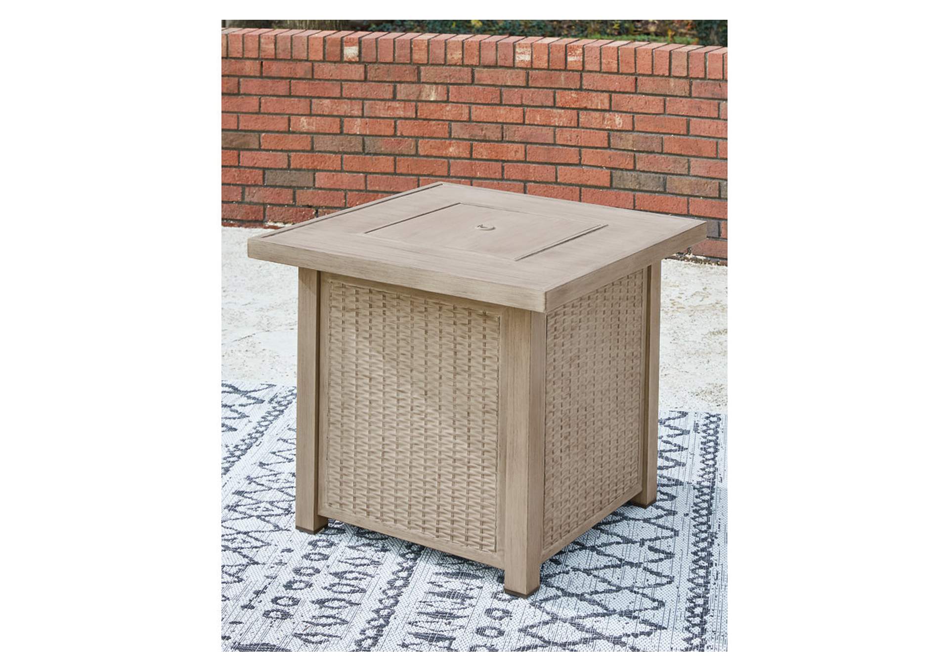Lyle Fire Pit Table,Outdoor By Ashley