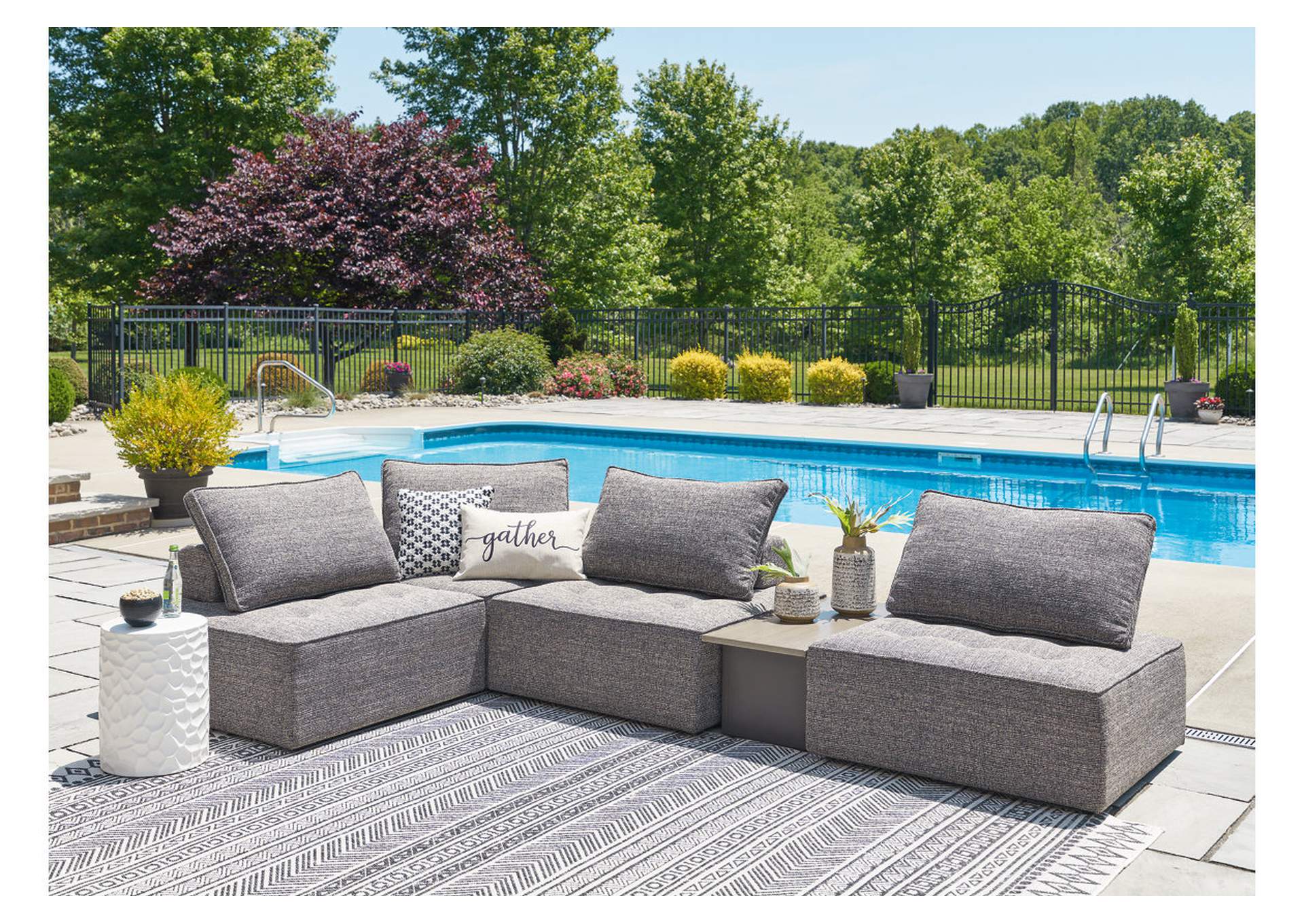 Bree Zee 5-Piece Outdoor Sectional,Outdoor By Ashley