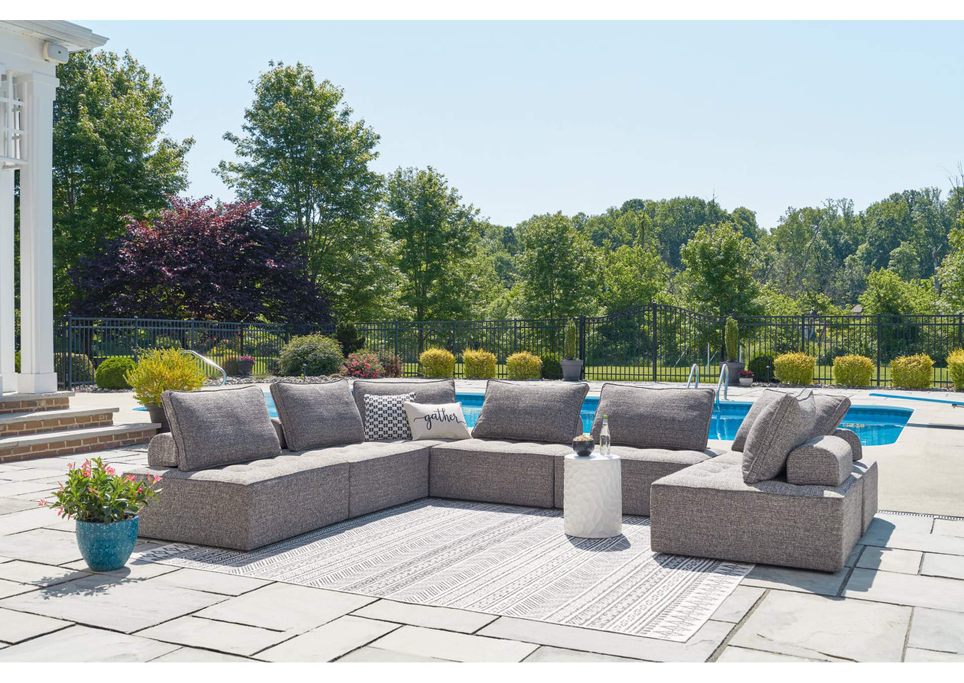 Bree Zee 7-Piece Outdoor Sectional,Outdoor By Ashley