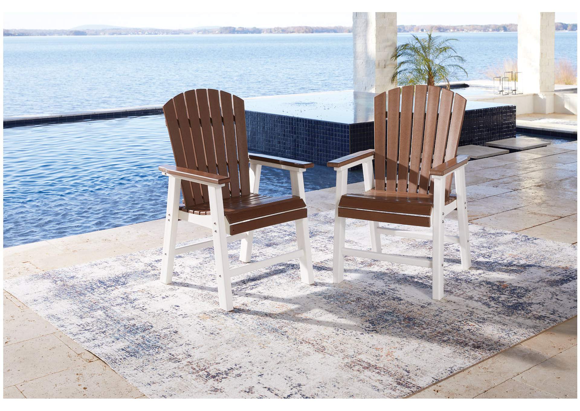 Genesis Bay Outdoor Dining Arm Chair (Set of 2),Outdoor By Ashley