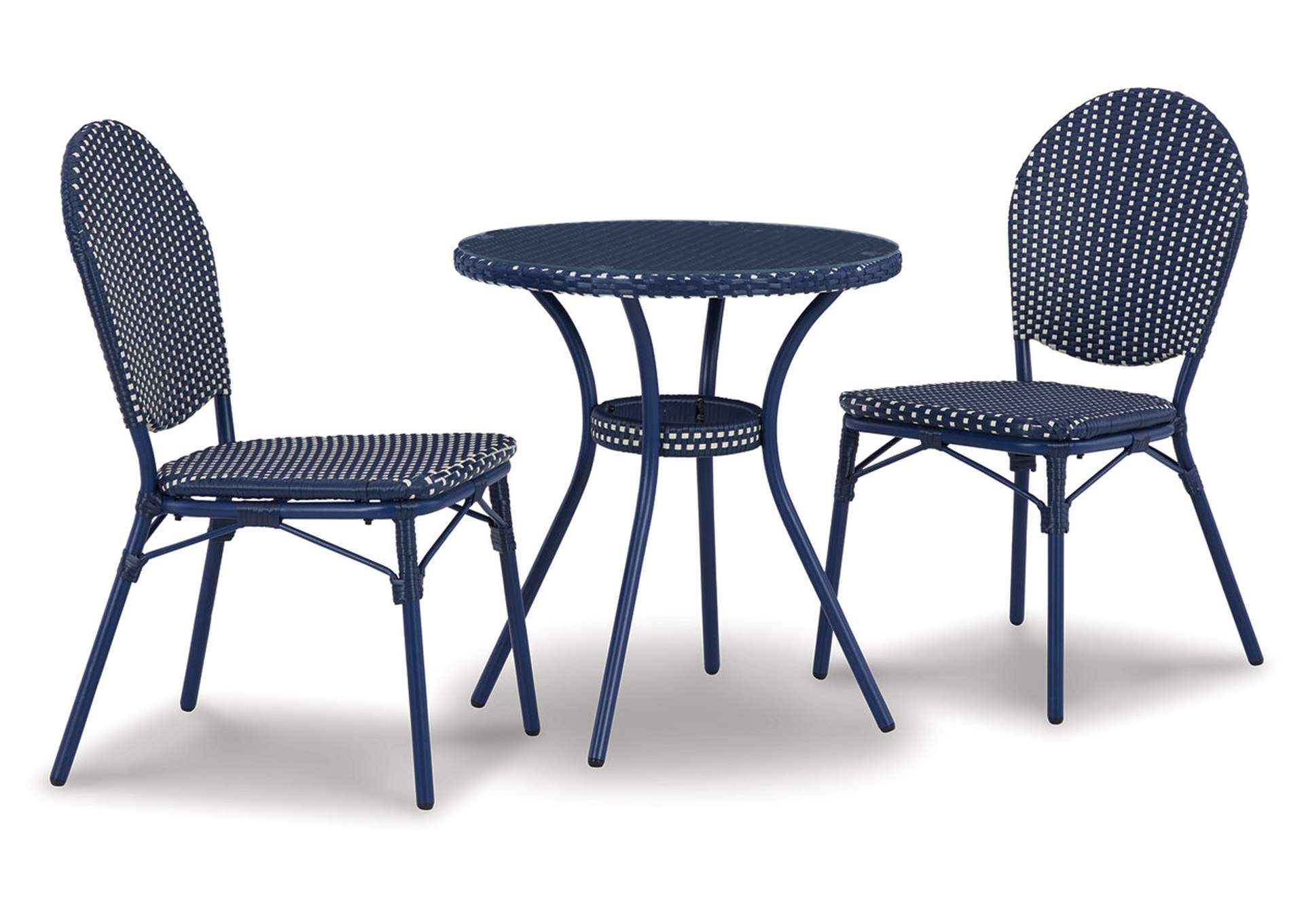 Odyssey Blue Outdoor Table and Chairs (Set of 3),Outdoor By Ashley