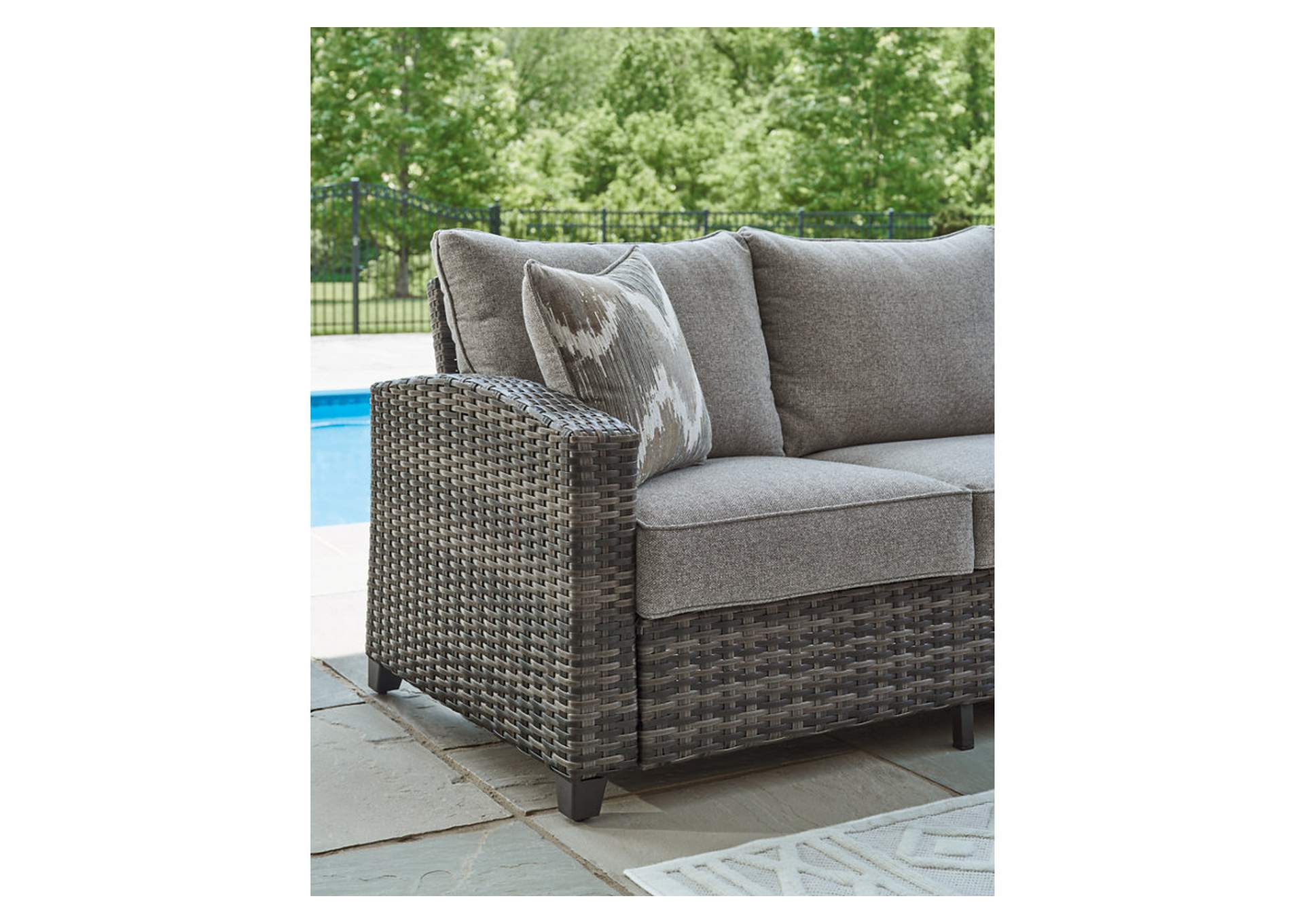 Oasis Court Outdoor Sofa/Chairs/Table Set (Set of 4),Outdoor By Ashley