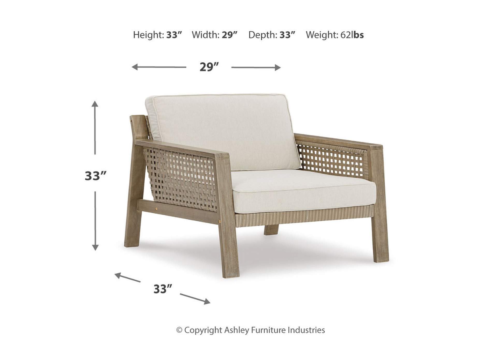 Barn Cove Lounge Chair with Cushion (Set of 2),Outdoor By Ashley