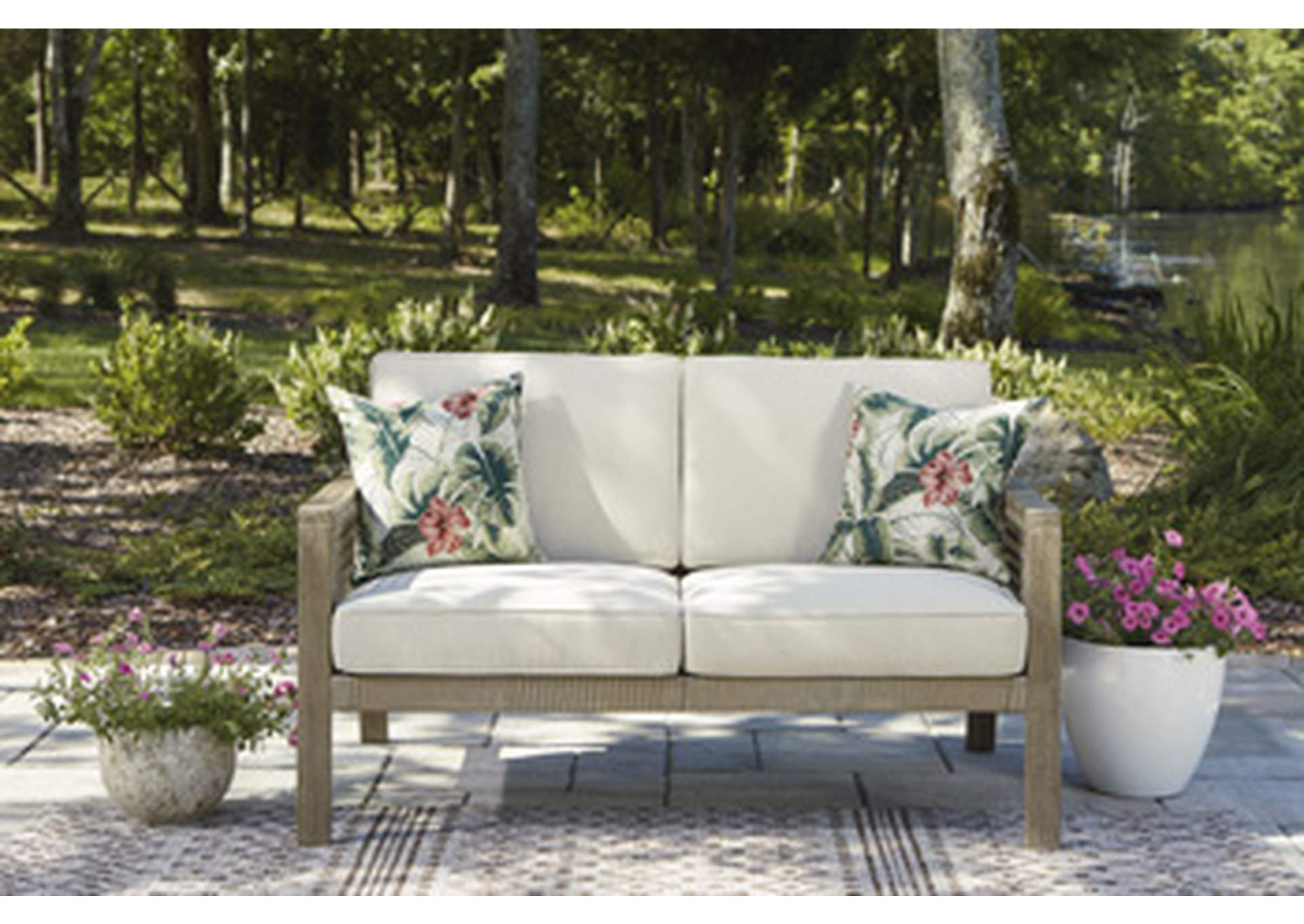 Barn Cove Loveseat with Cushion,Outdoor By Ashley