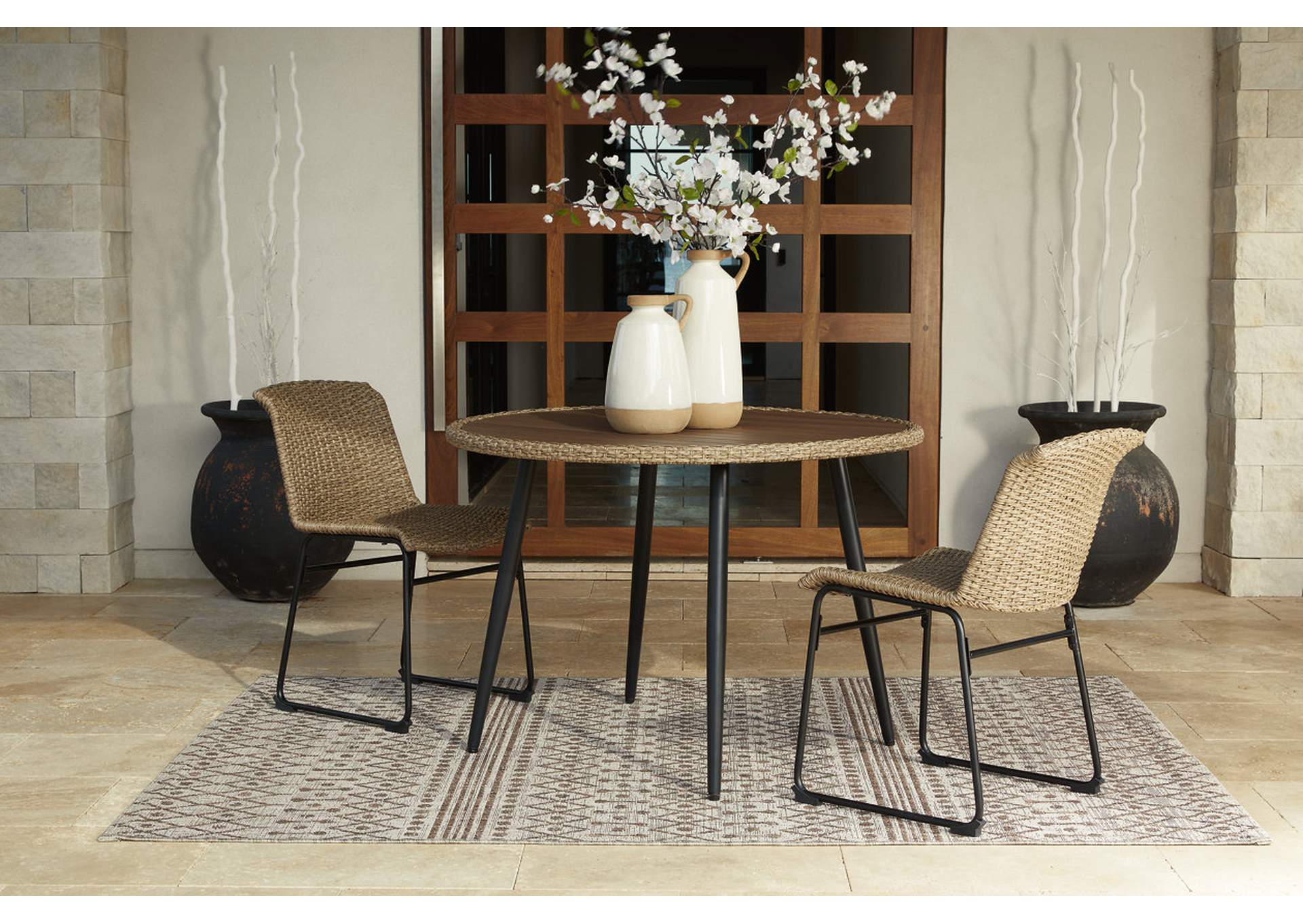 Amaris Outdoor Dining Table and 2 Chairs,Outdoor By Ashley