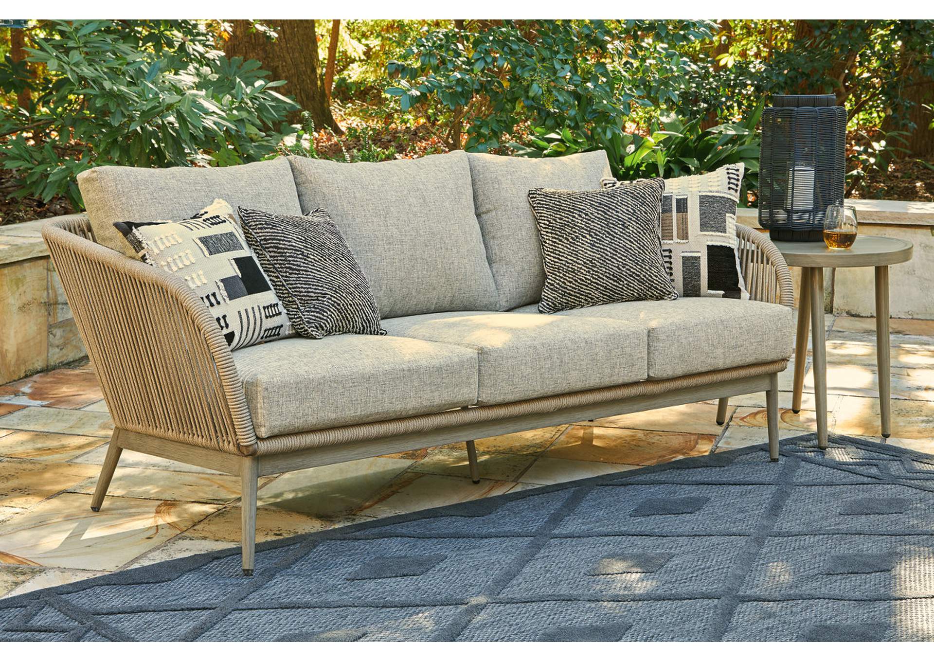 Swiss Valley Outdoor Sofa with Cushion,Outdoor By Ashley