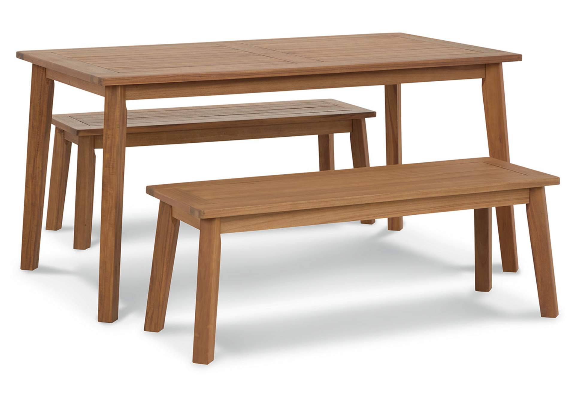 Janiyah Outdoor Dining Table and 2 Benches,Outdoor By Ashley