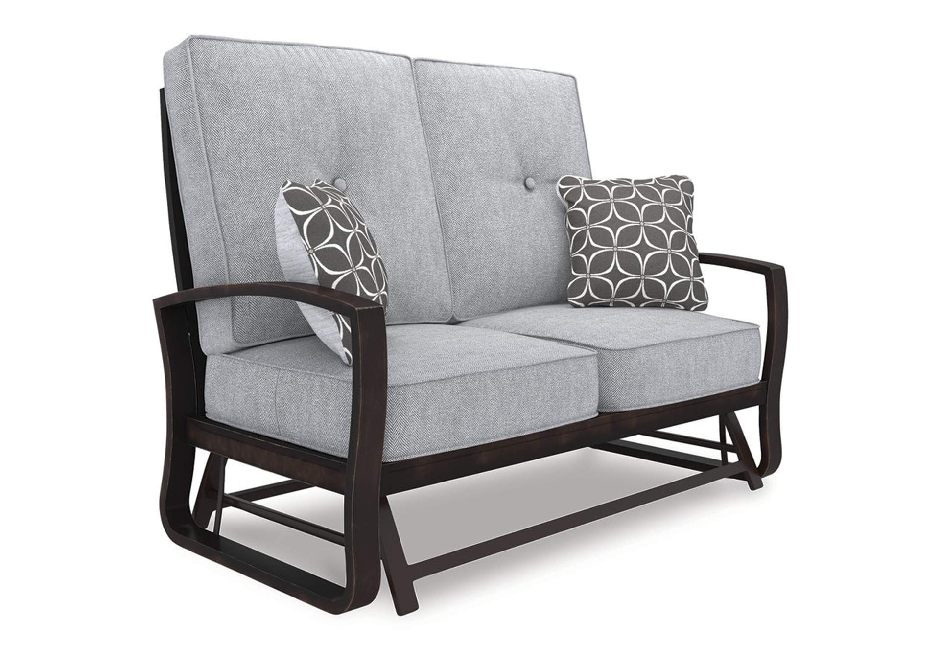 Castle Island Loveseat Glider with Cushion,Outdoor By Ashley