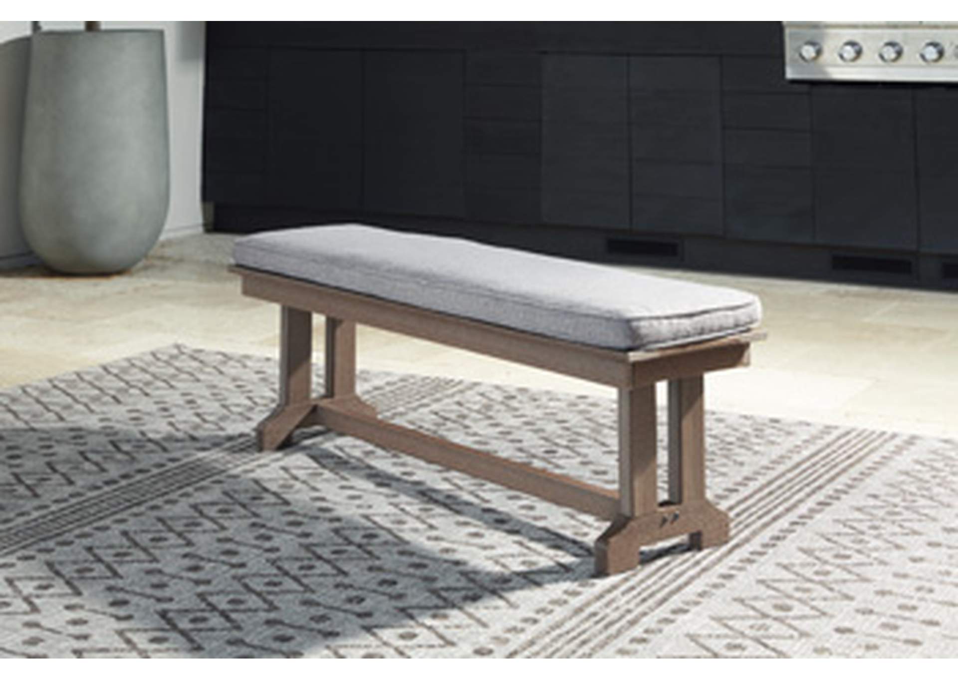 Emmeline Outdoor Dining Bench with Cushion,Outdoor By Ashley