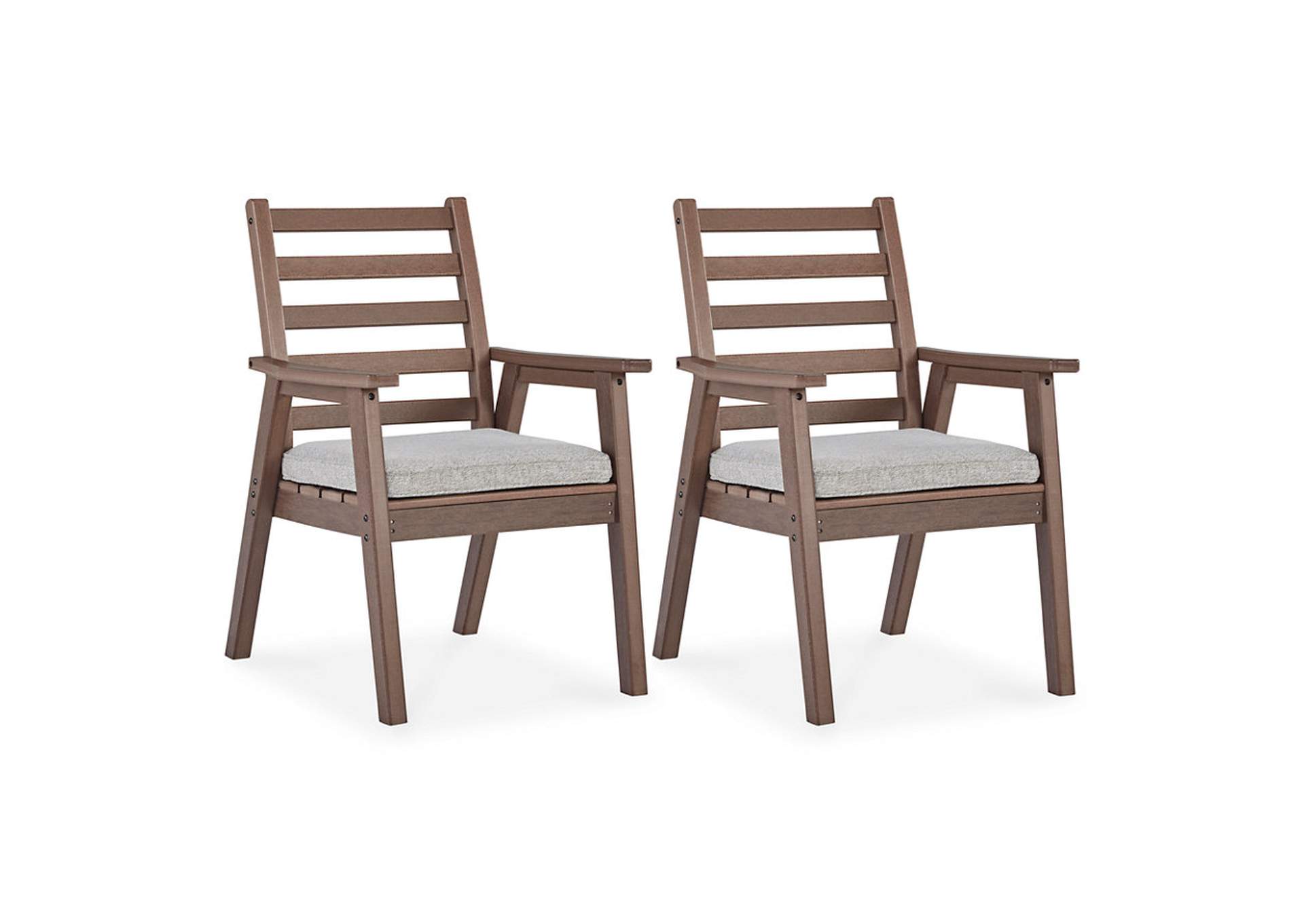 Emmeline Outdoor Dining Arm Chair with Cushion (Set of 2),Outdoor By Ashley