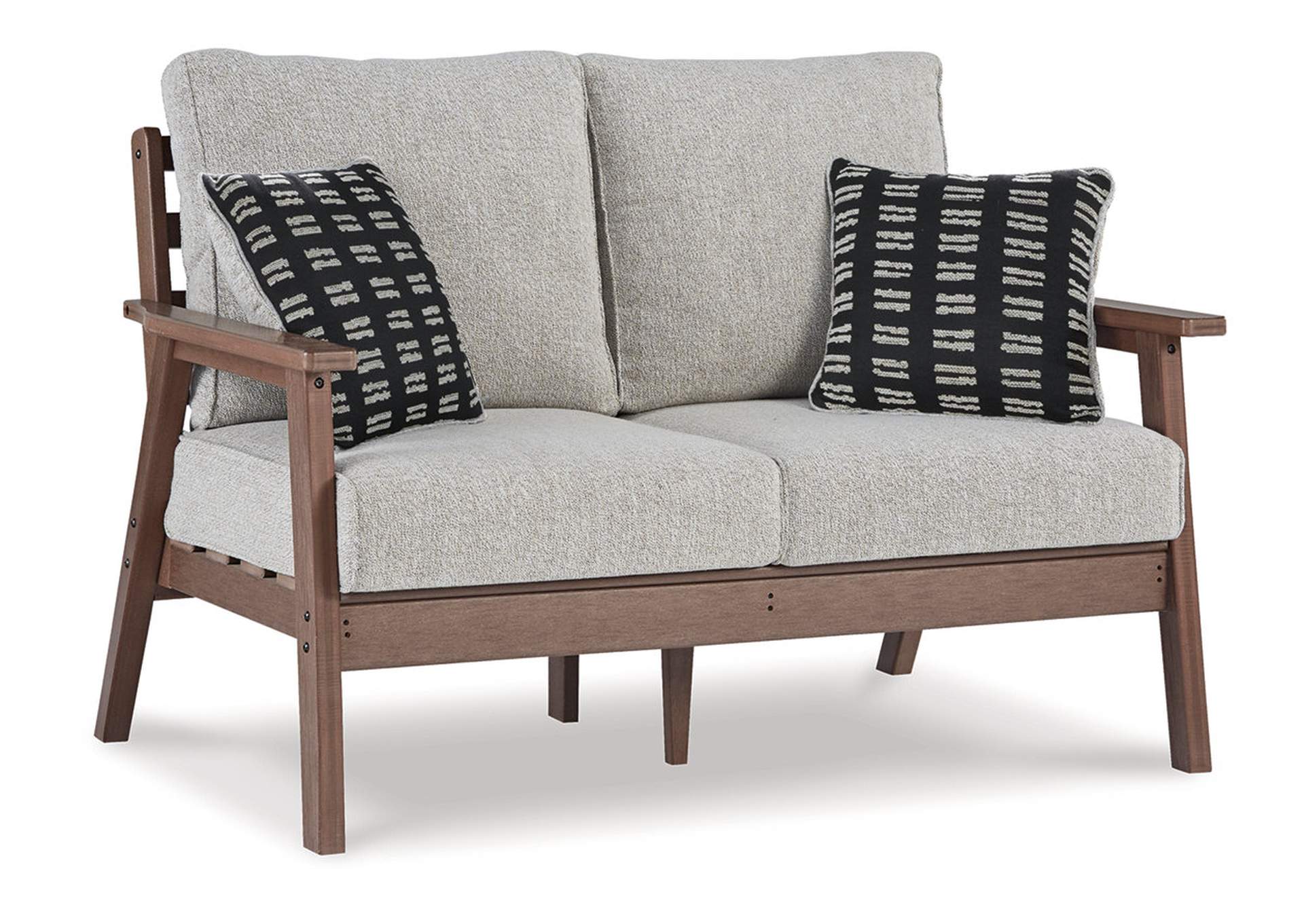 Emmeline Outdoor Loveseat with Cushion,Outdoor By Ashley