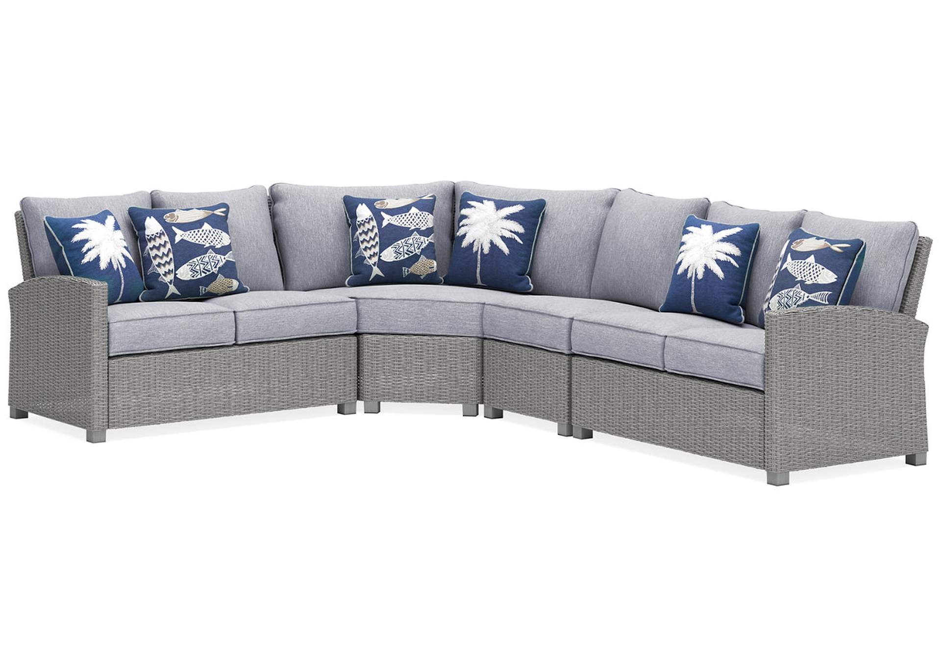 Naples Beach 4-Piece Outdoor Sectional,Outdoor By Ashley