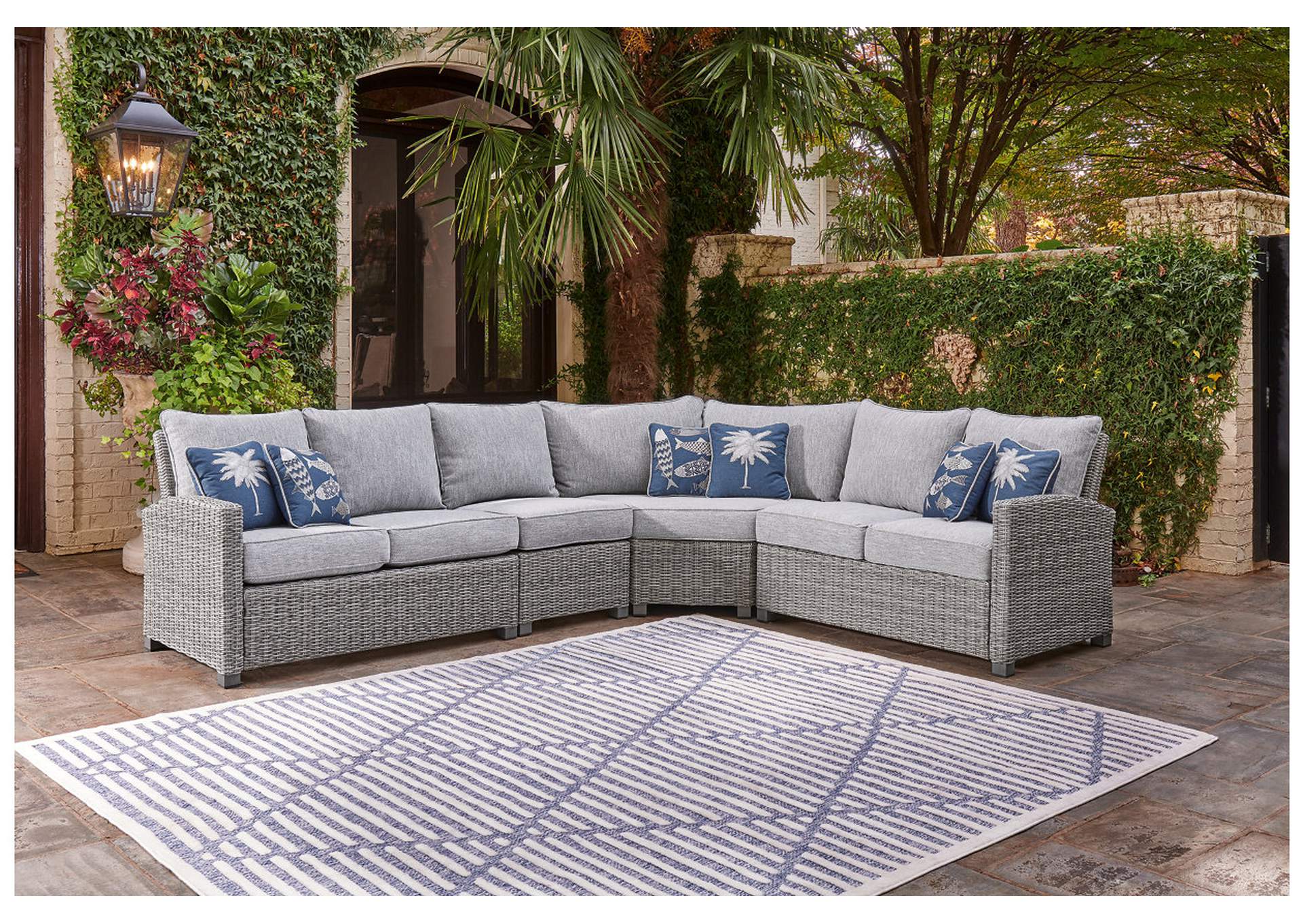 naples beach 4-piece outdoor sectional paul's furniture outlet