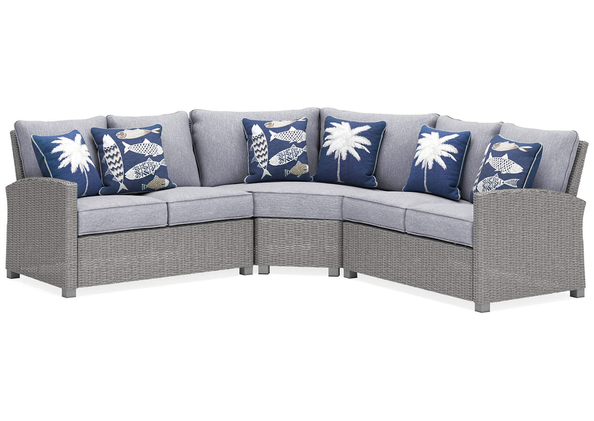 Naples Beach 3-Piece Outdoor Sectional,Outdoor By Ashley