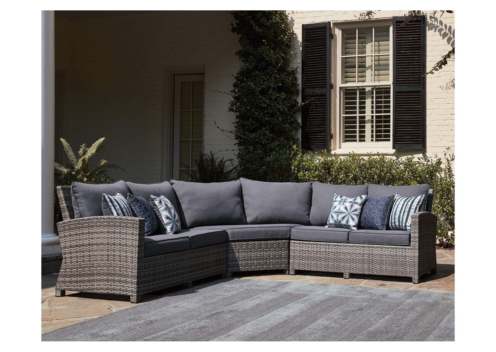 Salem Beach 3-Piece Outdoor Sectional,Outdoor By Ashley
