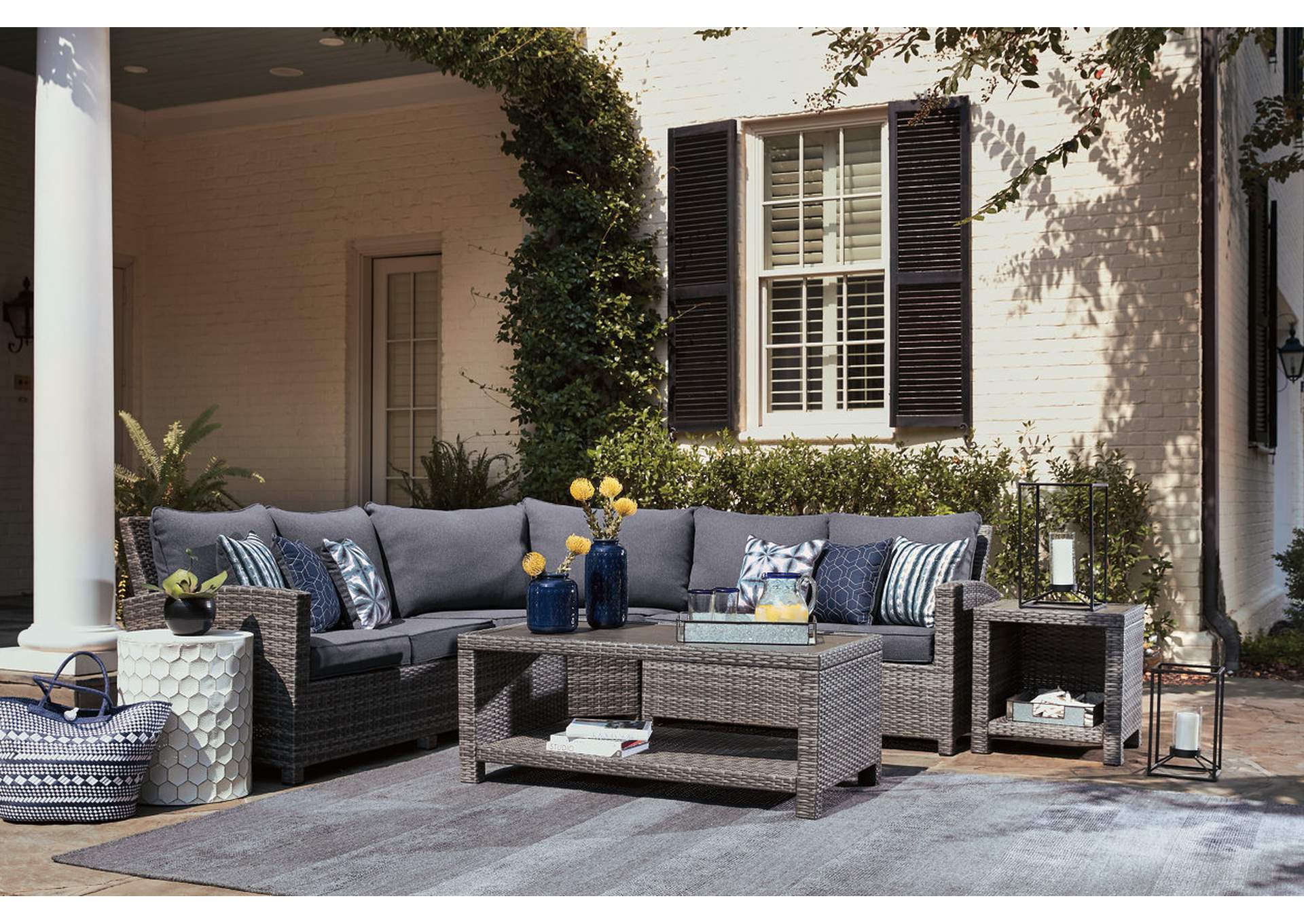 Salem Beach 3-Piece Outdoor Sectional,Outdoor By Ashley