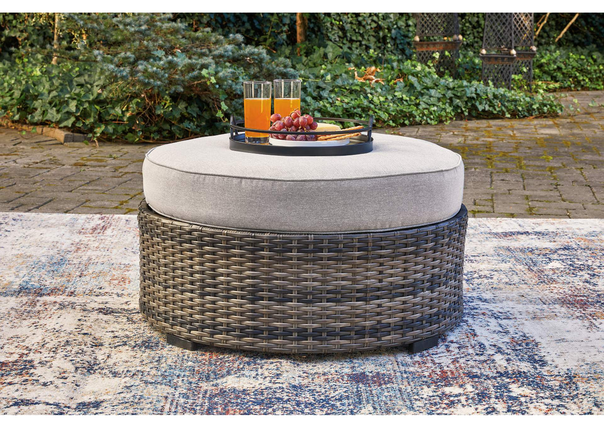 Harbor Court Ottoman with Cushion,Outdoor By Ashley