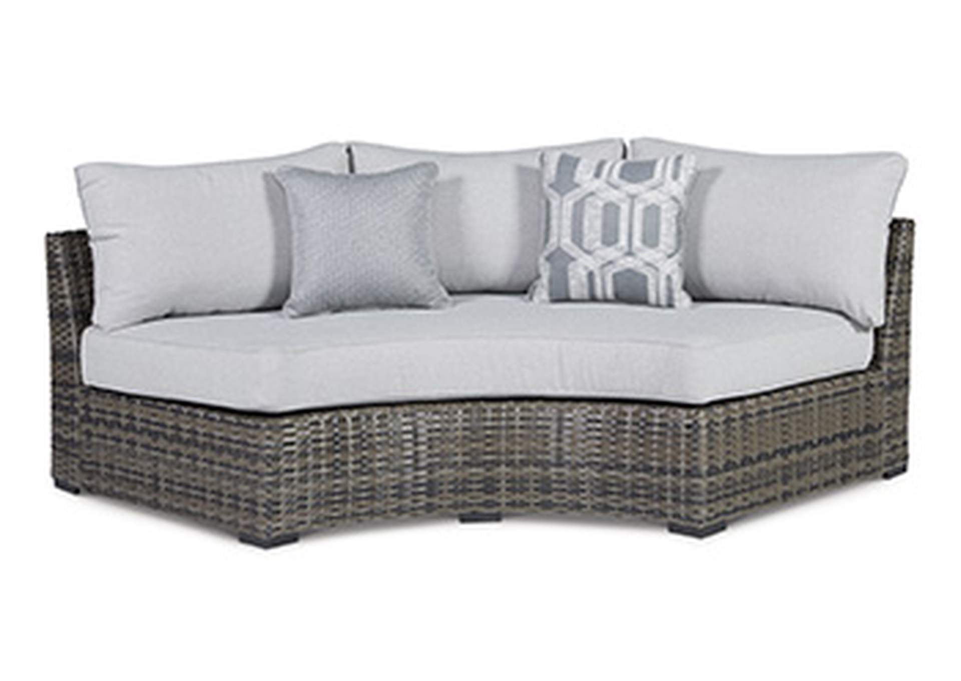 Harbor Court Curved Loveseat with Cushion,Outdoor By Ashley