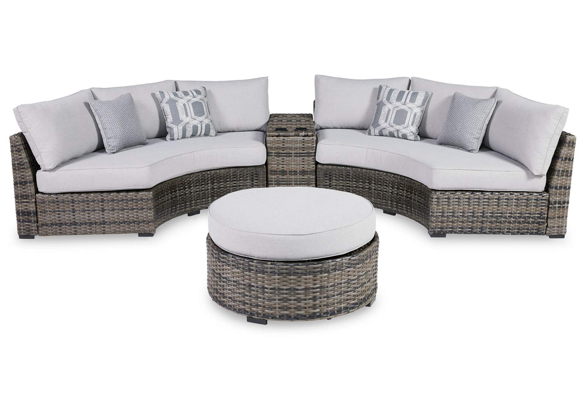 Harbor Court 3-Piece Outdoor Sectional with Ottoman,Outdoor By Ashley