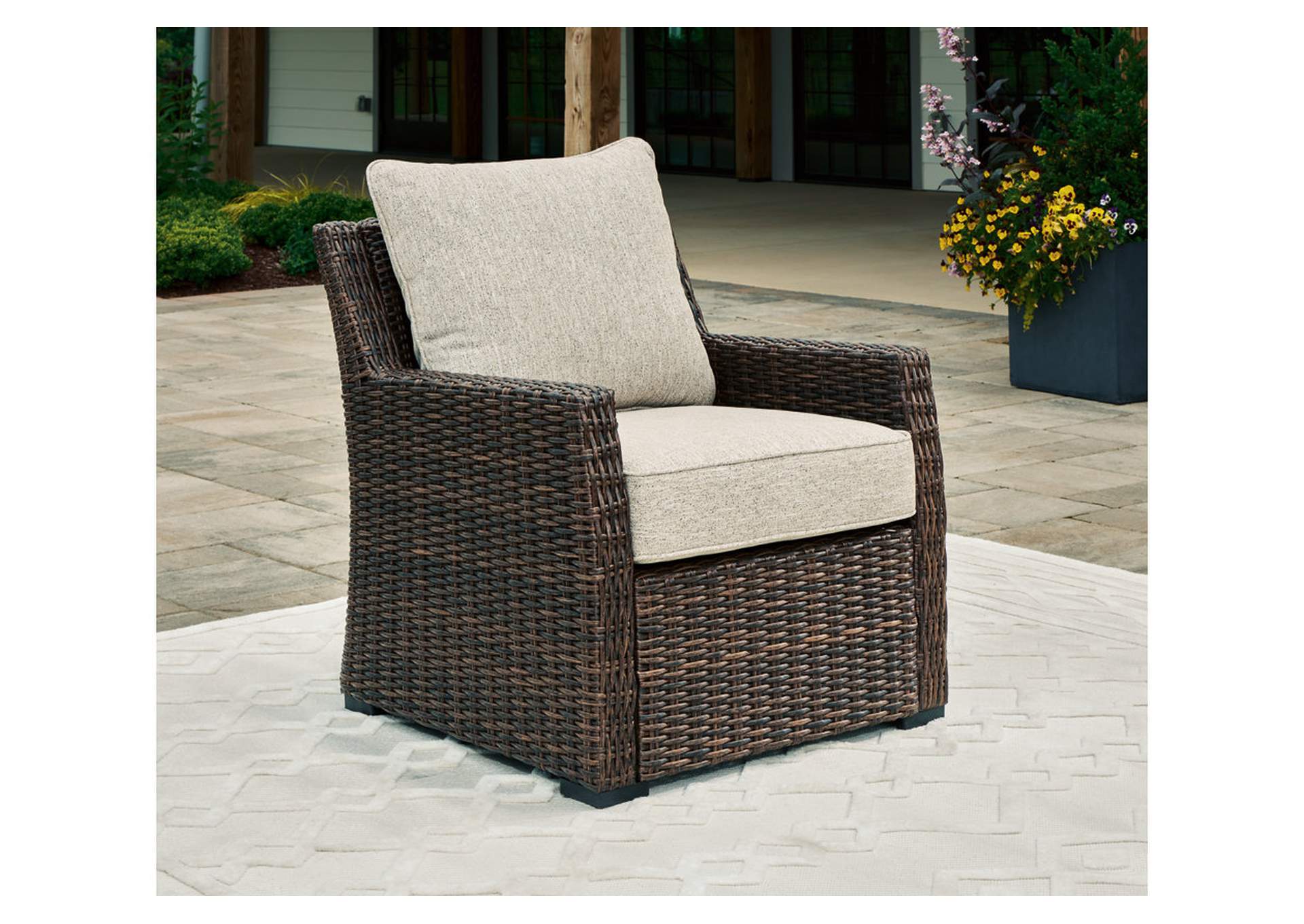 Brook Ranch Outdoor Lounge Chair with Cushion,Outdoor By Ashley