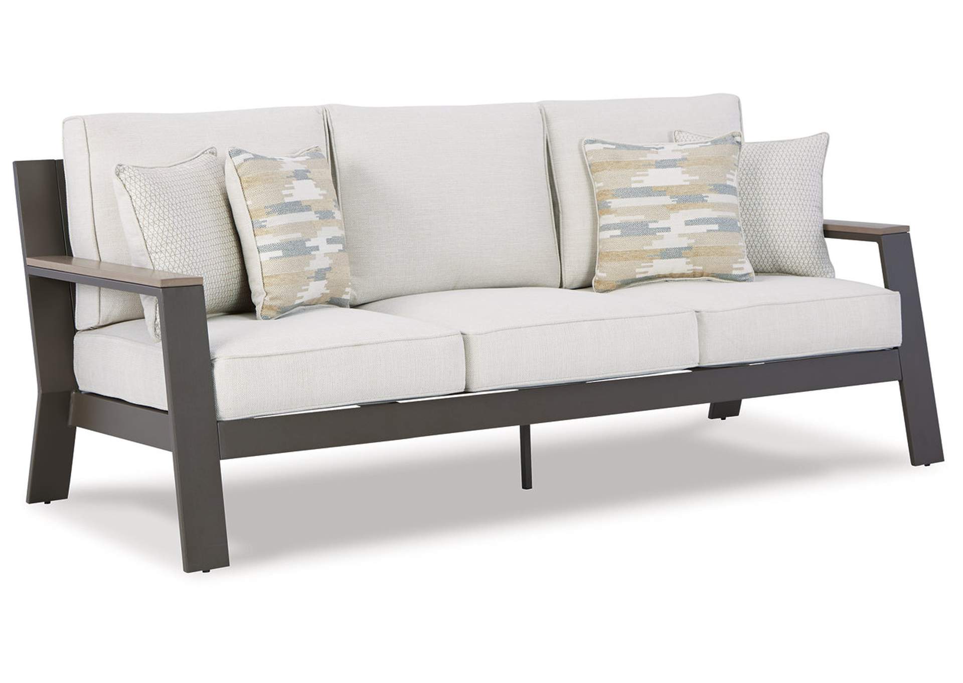 Tropicava Outdoor Sofa and Lounge Chair with Coffee Table and 2 End Tables,Outdoor By Ashley