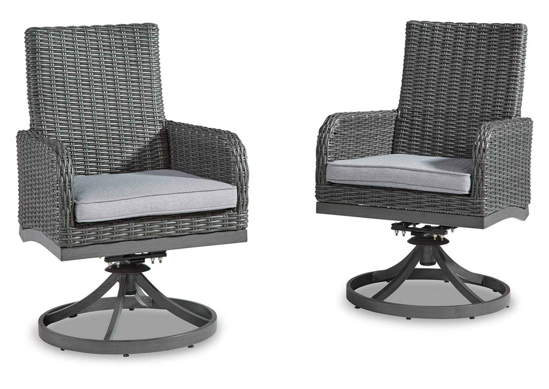 Elite Park Swivel Chair with Cushion (Set of 2),Outdoor By Ashley