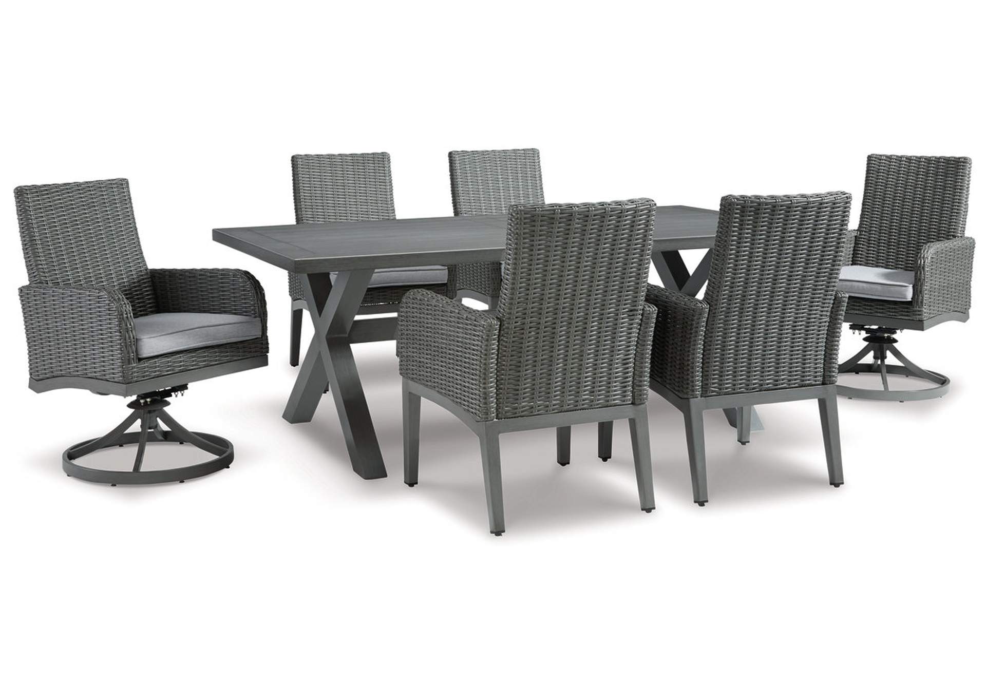 Elite Park Outdoor Dining Table and 6 Chairs,Outdoor By Ashley