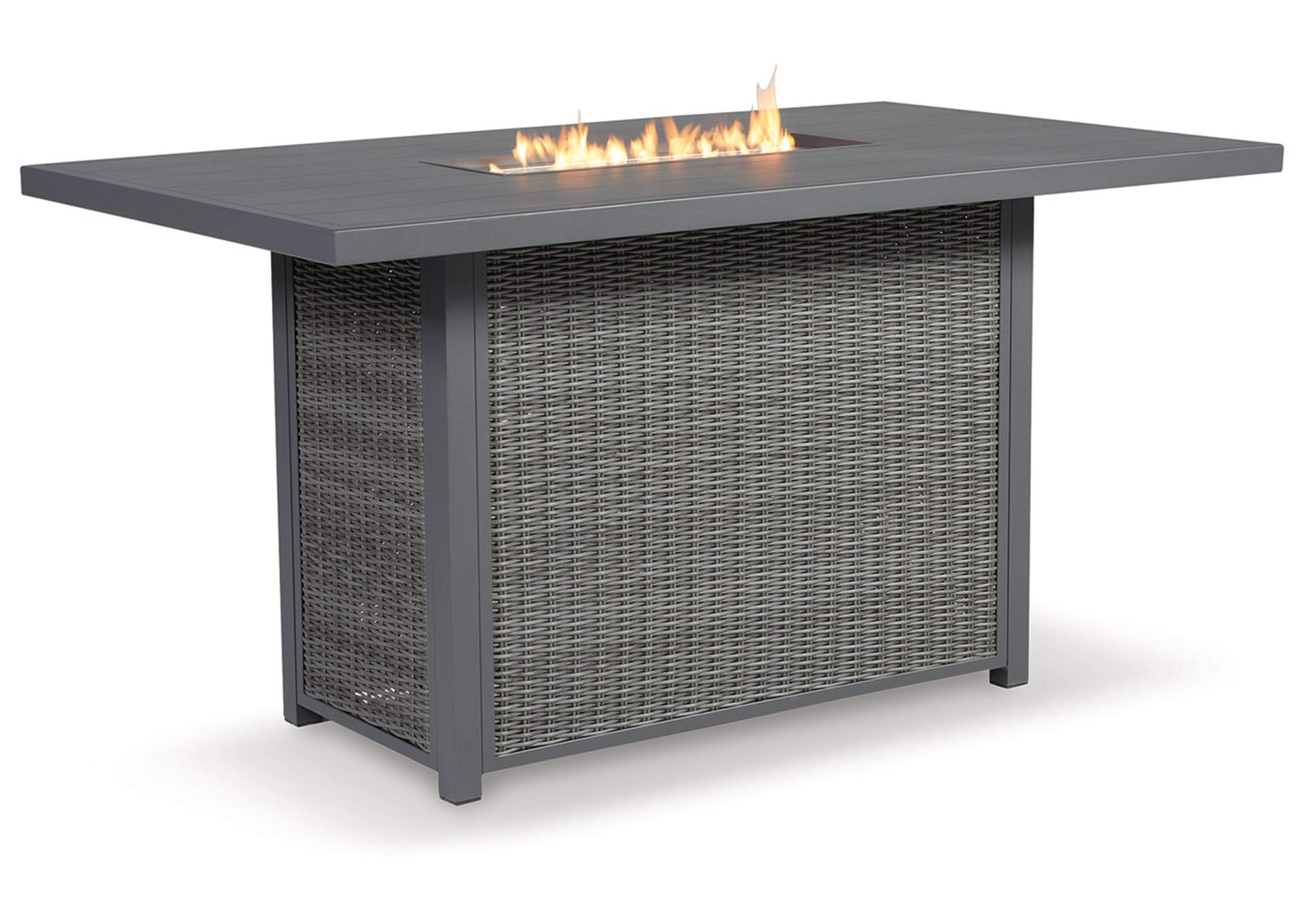 Palazzo Outdoor Bar Table with Fire Pit,Outdoor By Ashley