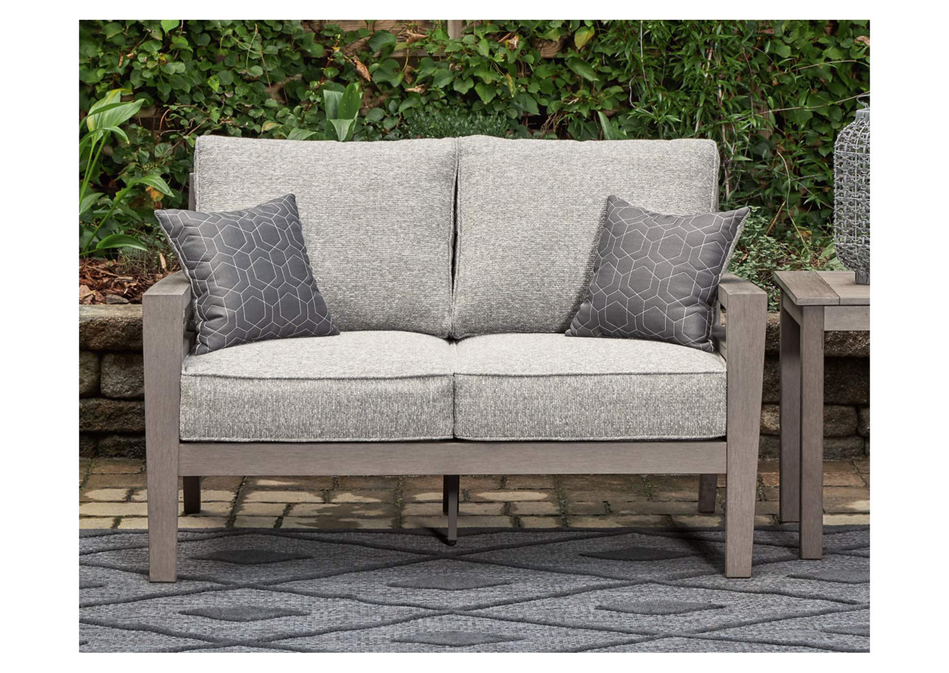 Hillside Barn Outdoor Loveseat with Cushion,Outdoor By Ashley