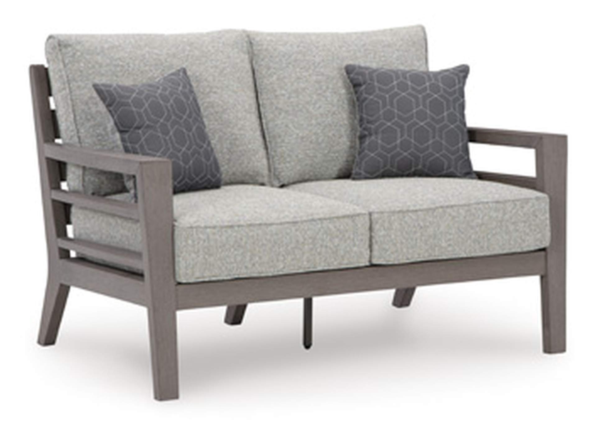 Hillside Barn Outdoor Loveseat with Cushion,Outdoor By Ashley