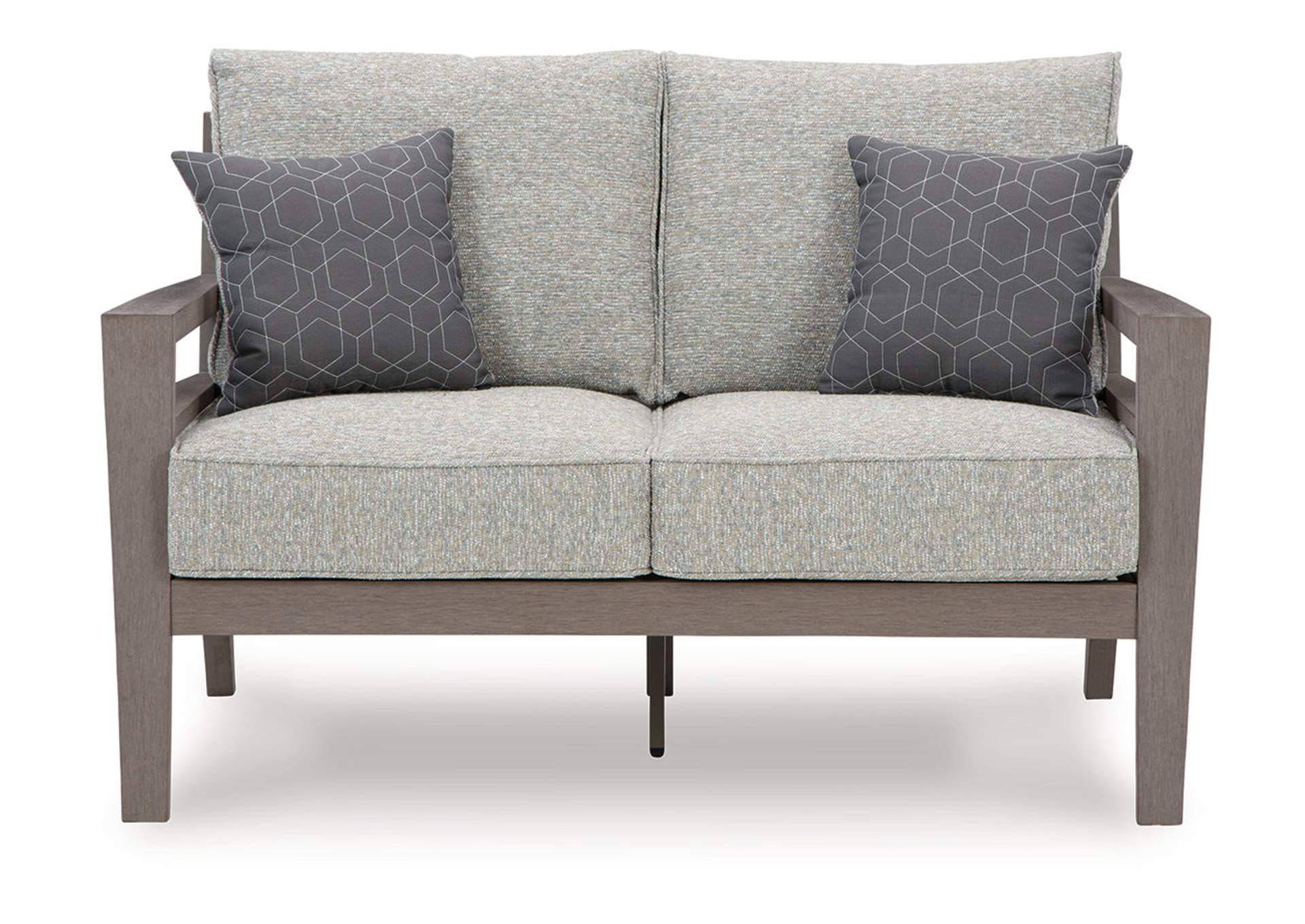 Hillside Barn Outdoor Loveseat with Cushion,Outdoor By Ashley