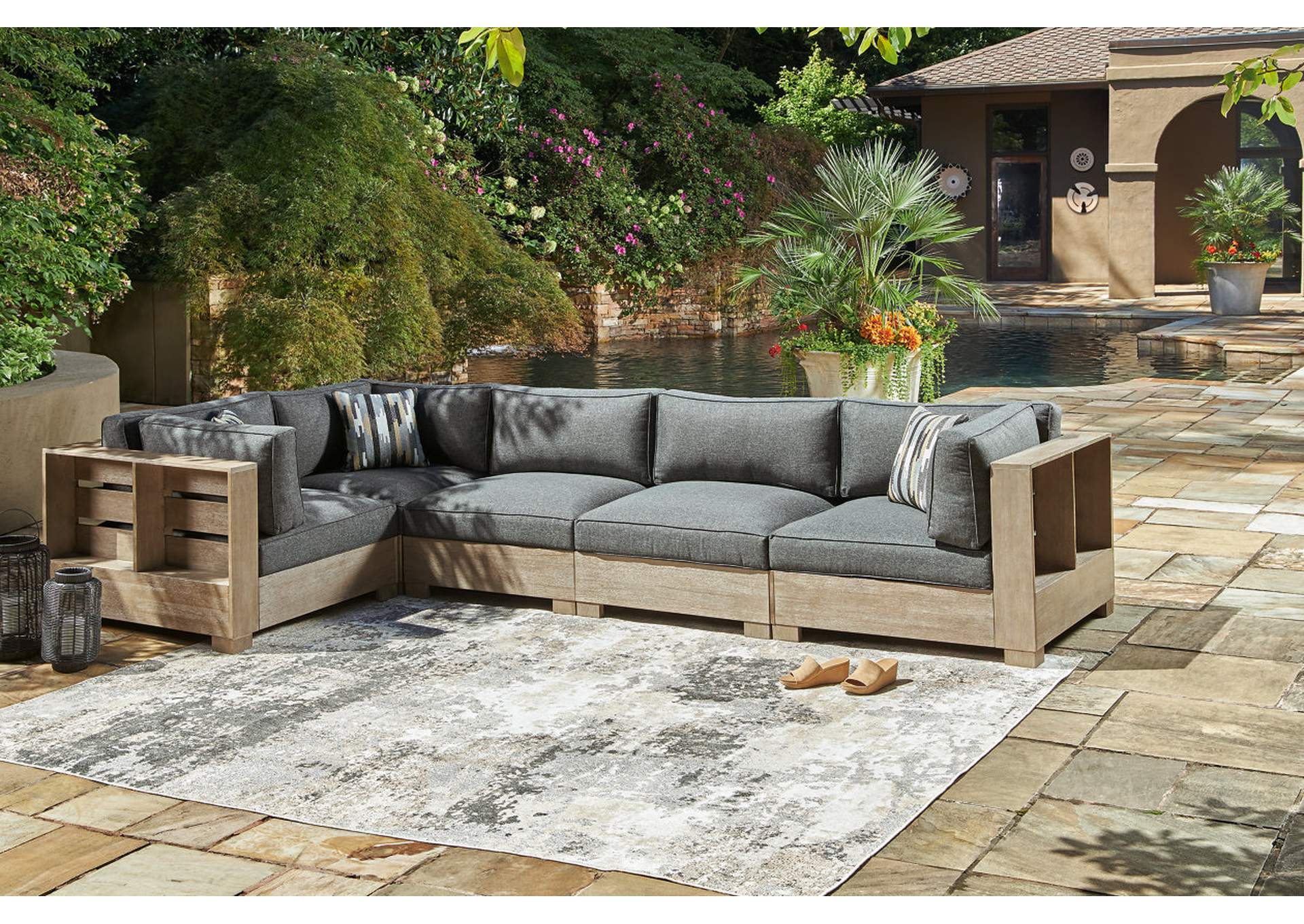 Citrine Park 5-Piece Outdoor Sectional,Outdoor By Ashley