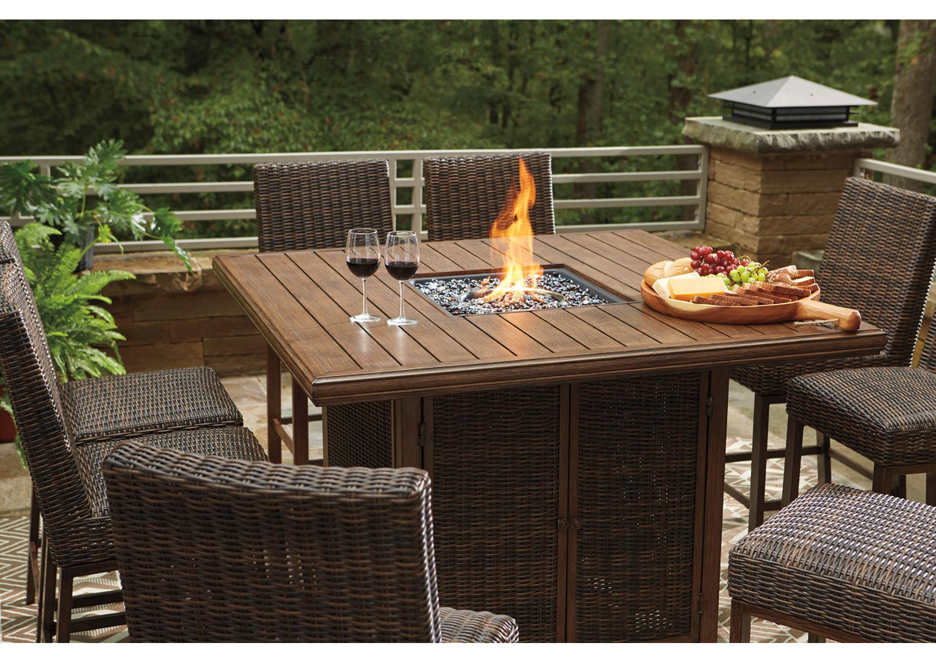 Paradise Trail Outdoor Dining Table and 8 Chairs,Outdoor By Ashley