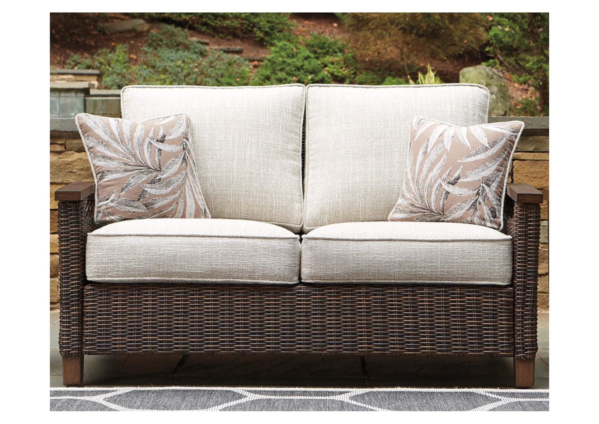 Paradise Trail Loveseat with Cushion,Outdoor By Ashley