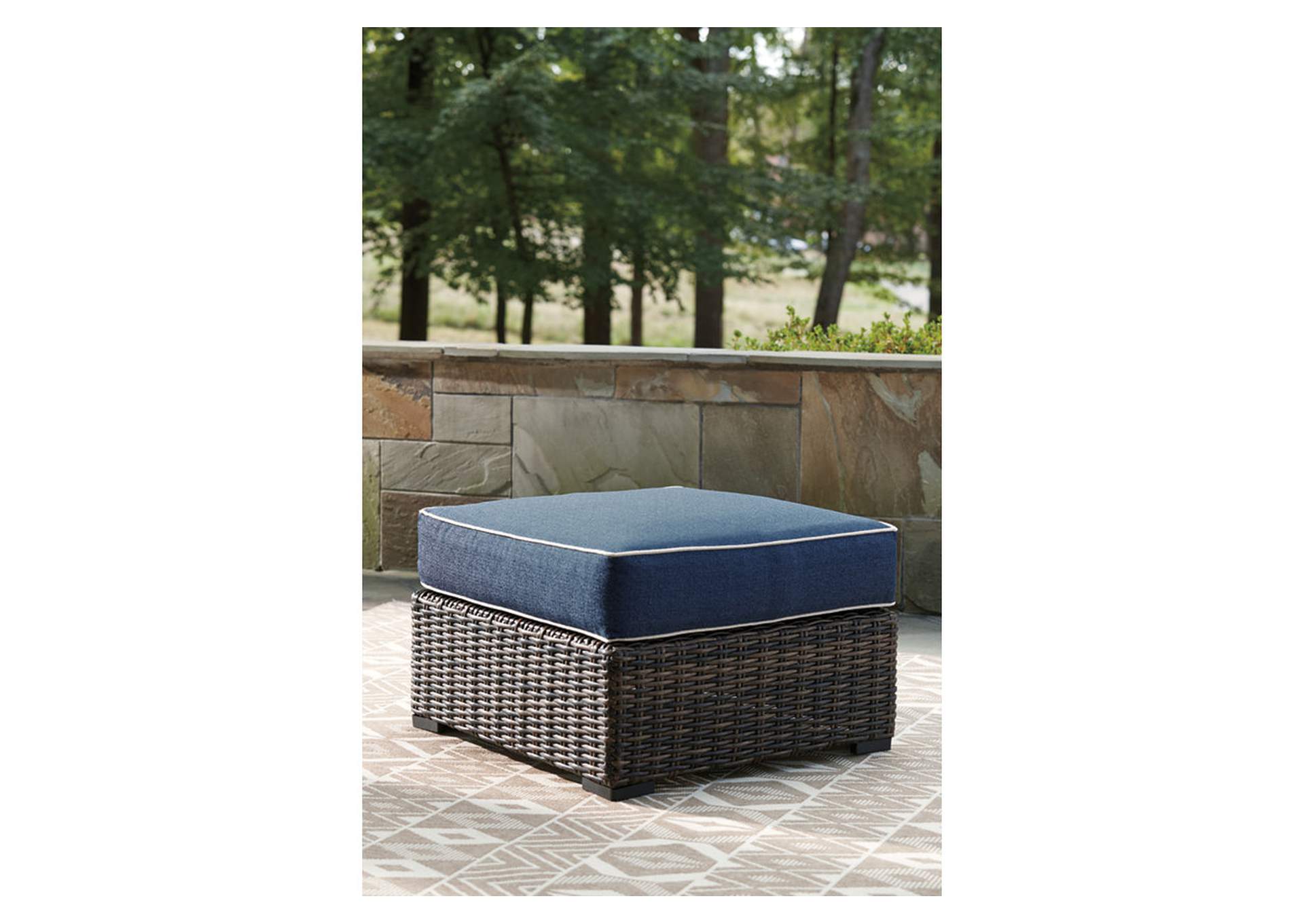 Grasson Lane Outdoor Sofa, Loveseat and Ottoman,Outdoor By Ashley
