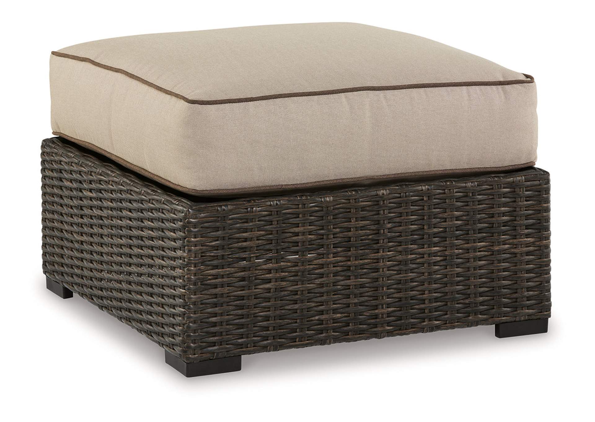 Coastline Bay Outdoor Ottoman with Cushion,Outdoor By Ashley