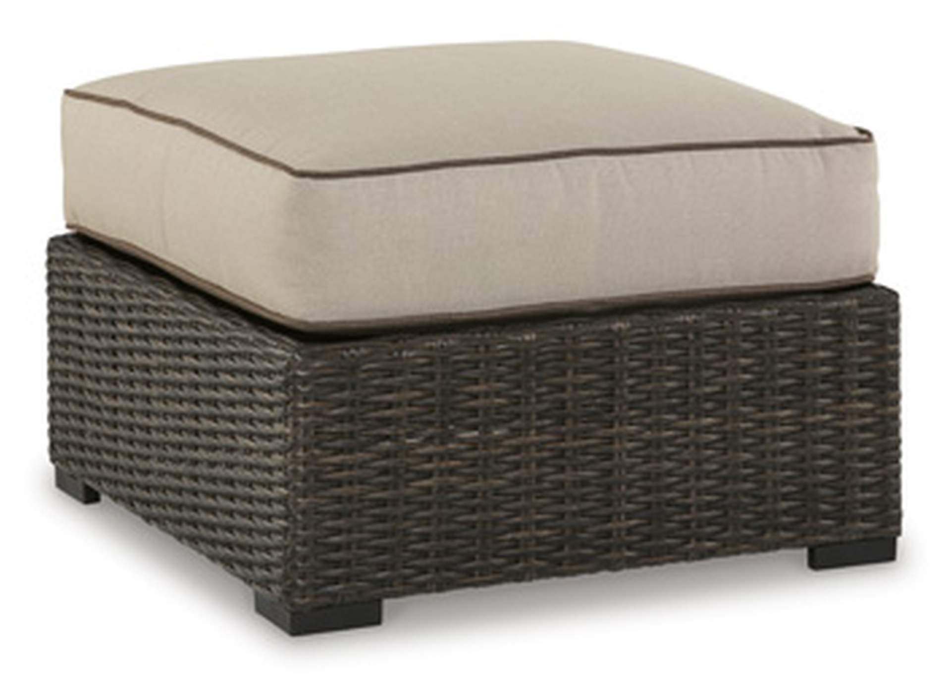 Coastline Bay Outdoor Ottoman with Cushion,Outdoor By Ashley