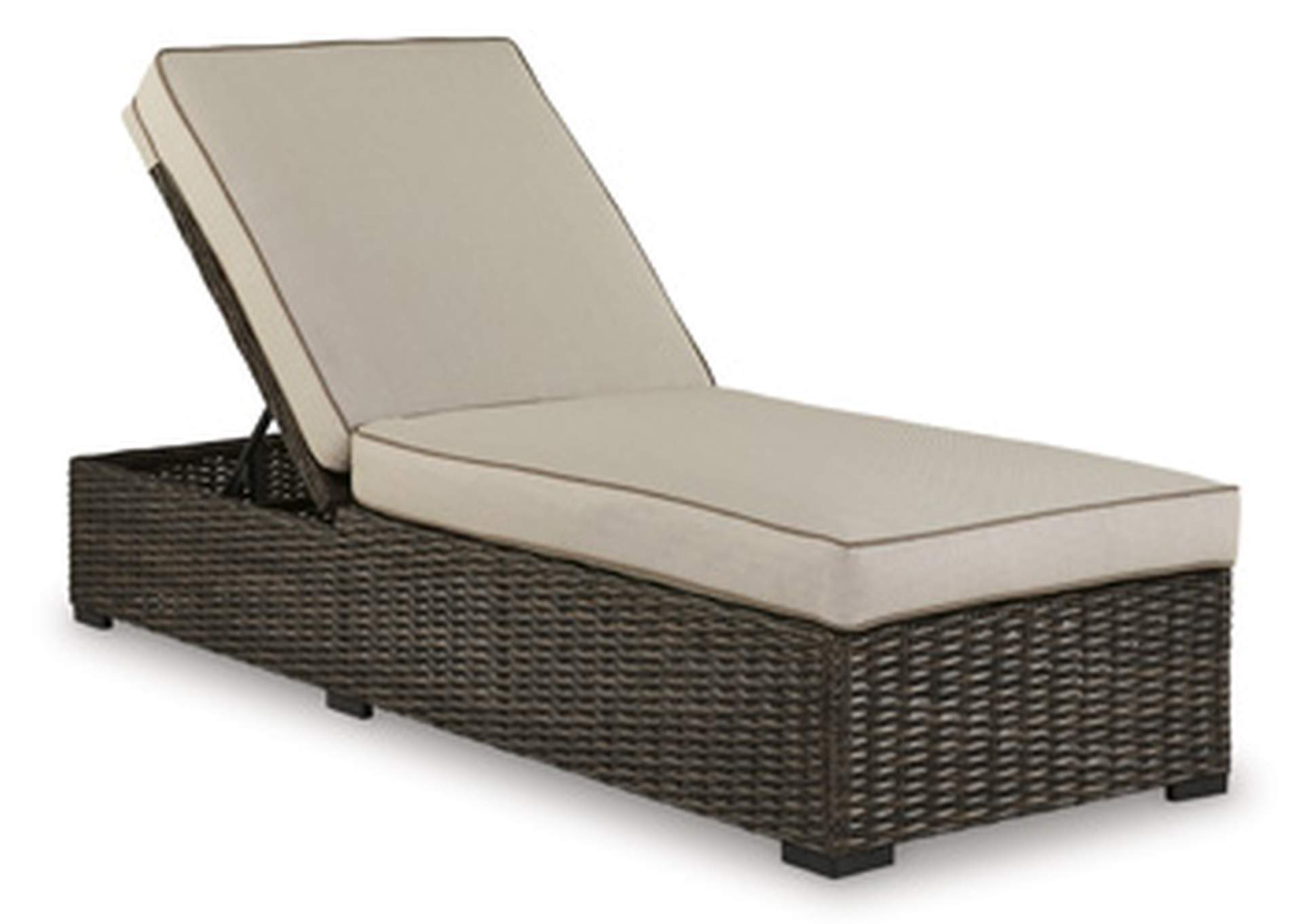 Coastline Bay Outdoor Chaise Lounge with Cushion,Outdoor By Ashley