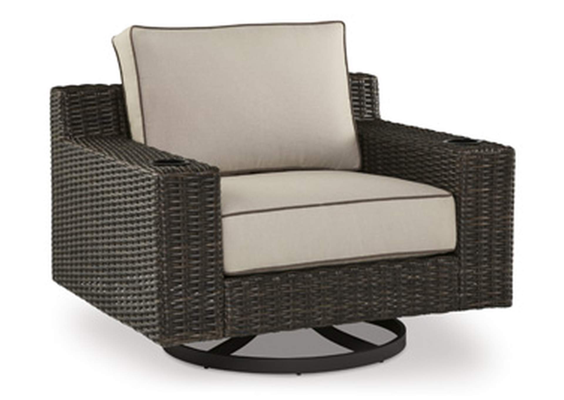 Coastline Bay Outdoor Swivel Lounge with Cushion,Outdoor By Ashley