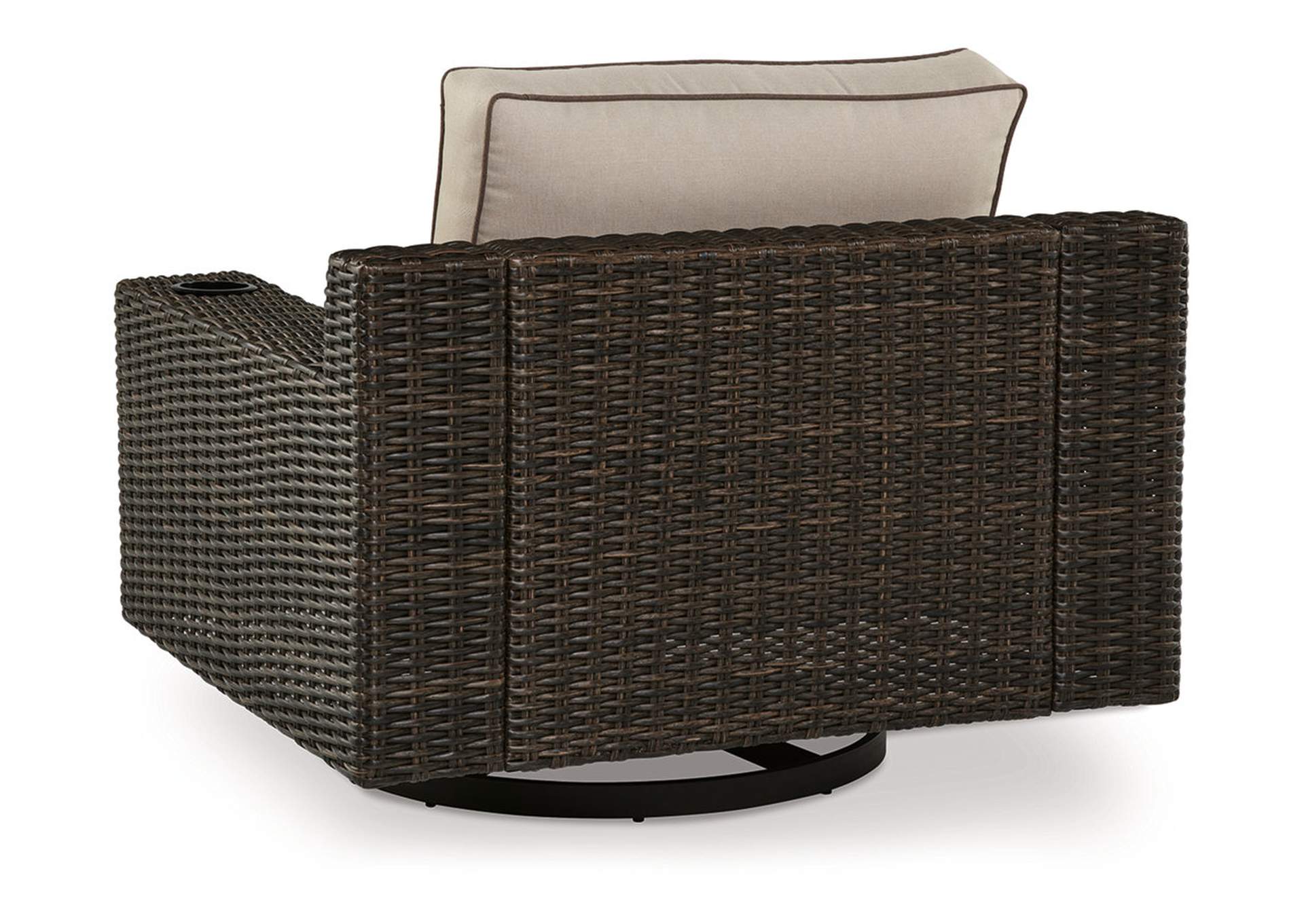 Coastline Bay Outdoor Swivel Lounge with Cushion,Outdoor By Ashley